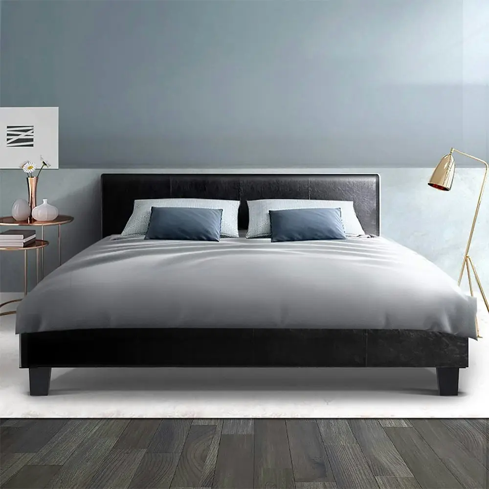 Artiss Bed Frame Double Size Black NEO