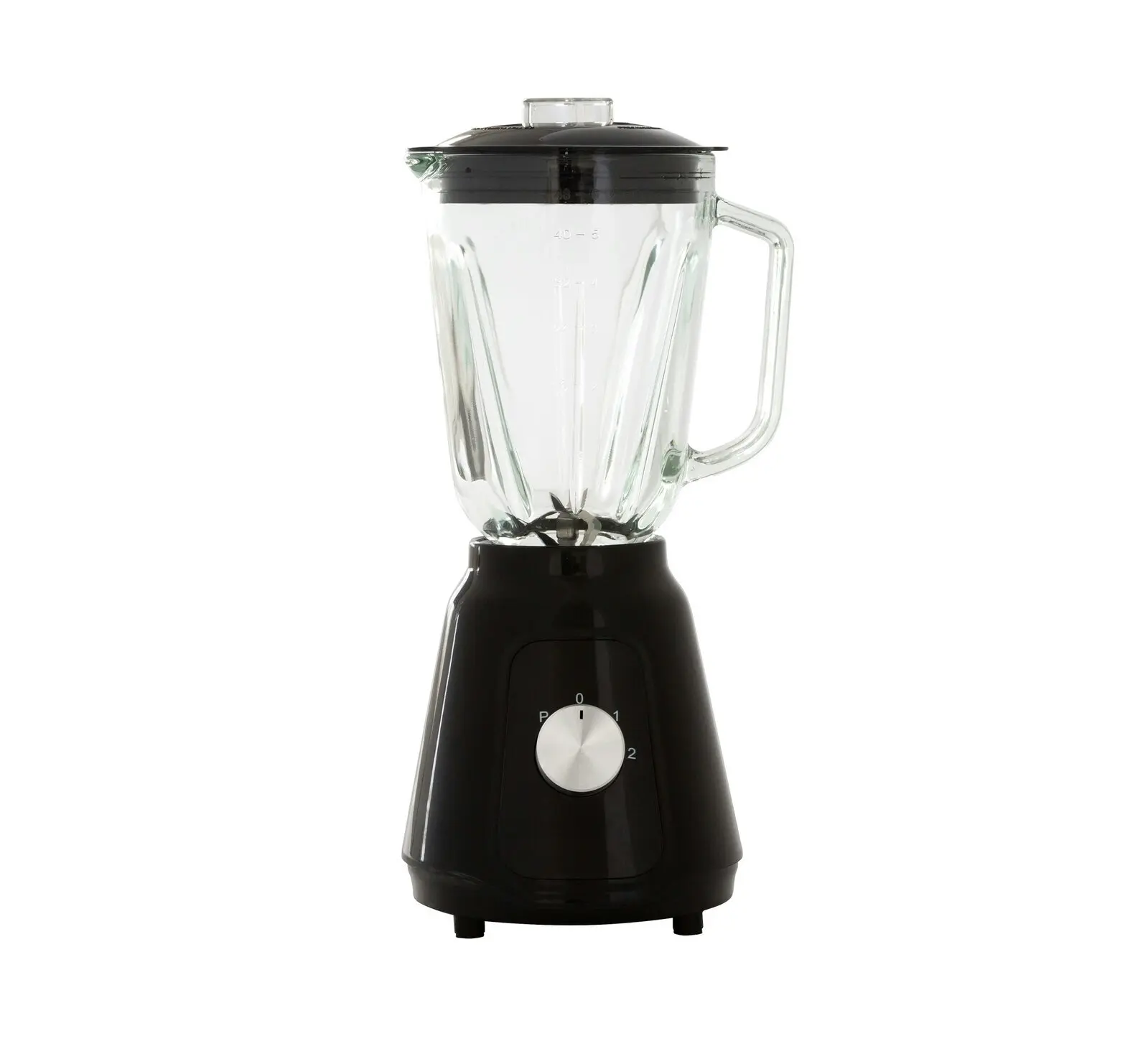 500W Glass Blender with Two Adjustable Speeds 1.5L - Black