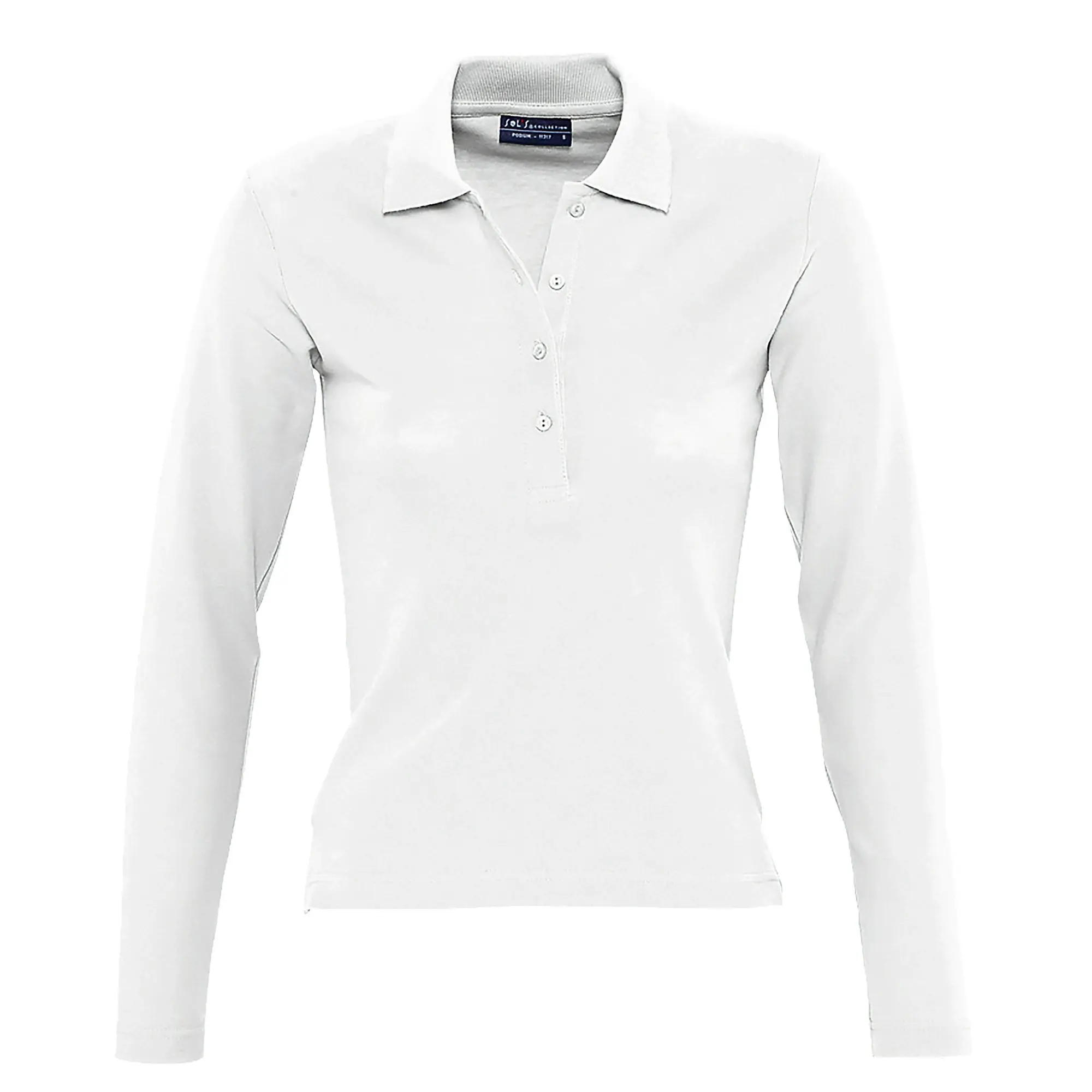 SOLS Womens/Ladies Podium Long Sleeve Pique Cotton Polo Shirt