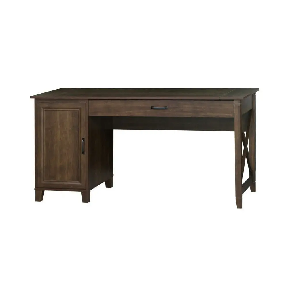 Maestro Furniture Dallas Large Wooden Computer Study Home Office Task Desk 150cm Dark Walnut