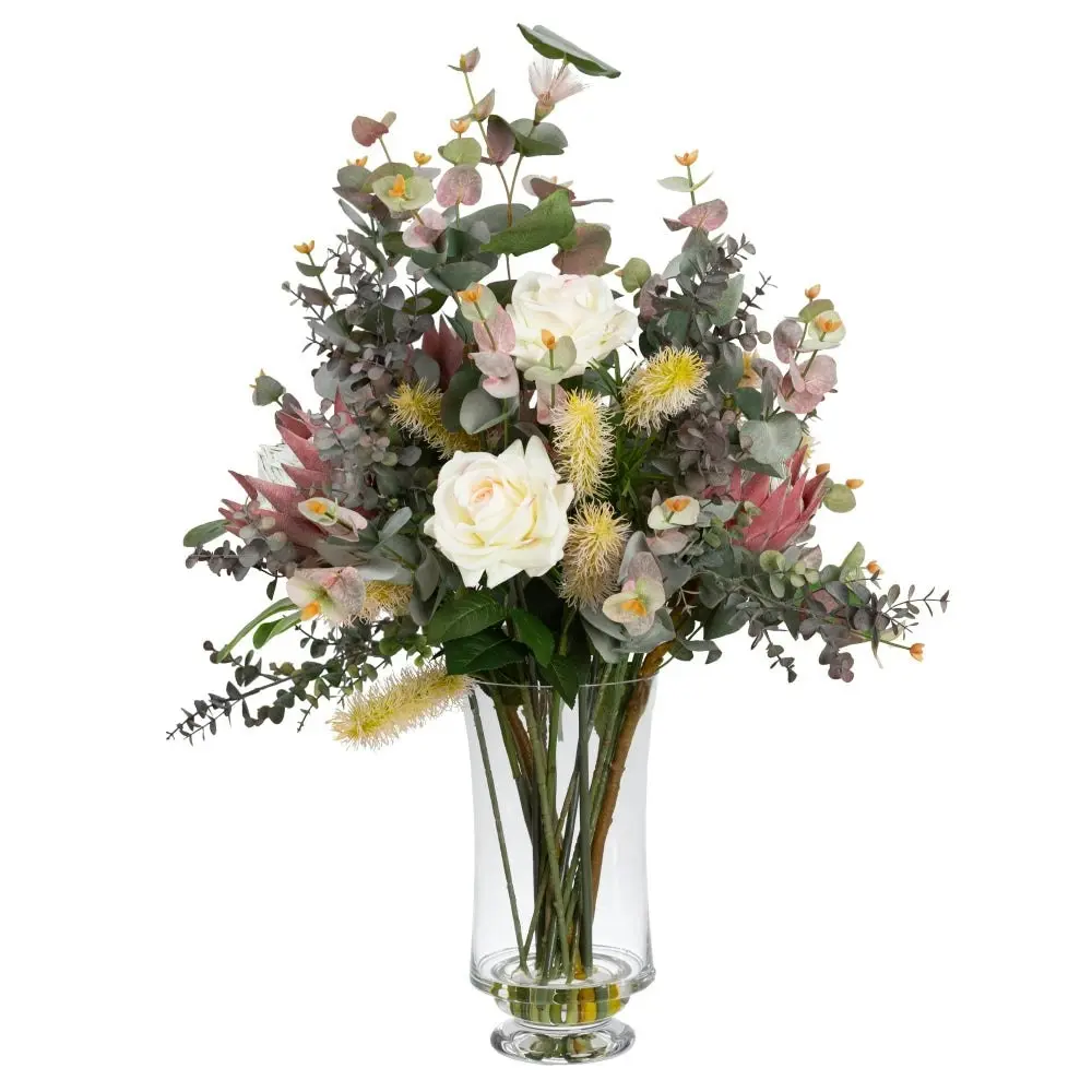 Glamorous Fusion All Round Protea Artificial Faux Plant Flower Decorative Mixed Arrangement