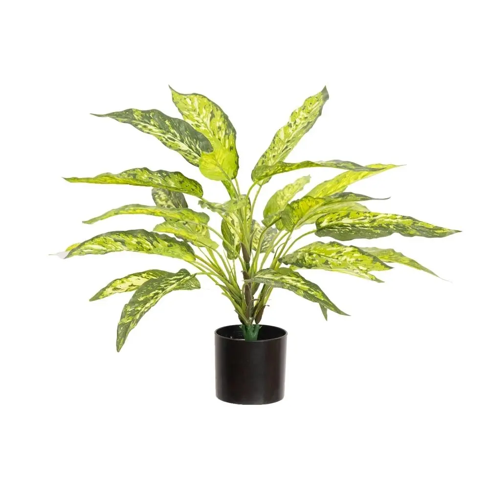 Glamorous Fusion Aglaonema Bush 45cm Artificial Faux Plant Decorative Green In Pot