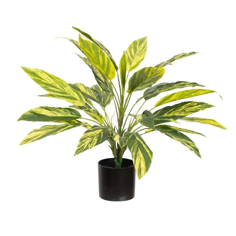 Glamorous Fusion Tracedcantia Bush 45cm Artificial Faux Plant Decorative Green In Pot