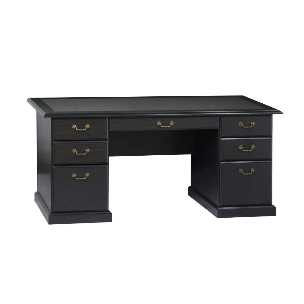 Maestro Furniture Norwich Executive Manager Study Computer Office Desk 160cm - Black Oak