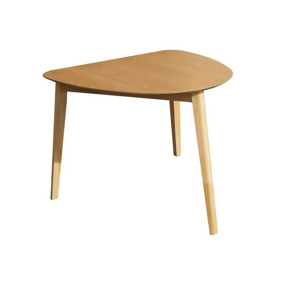 Design Square Wooden Small Compact Dining Table - Oak