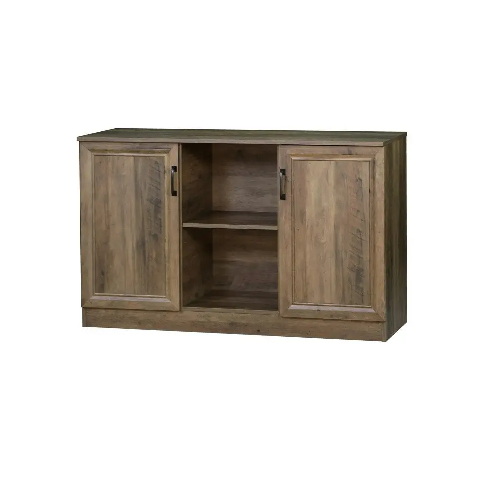 Maestro Furniture Dallas Wooden 2-Door Sideboard Buffet Unit Storage Cabinet Rustic Oak