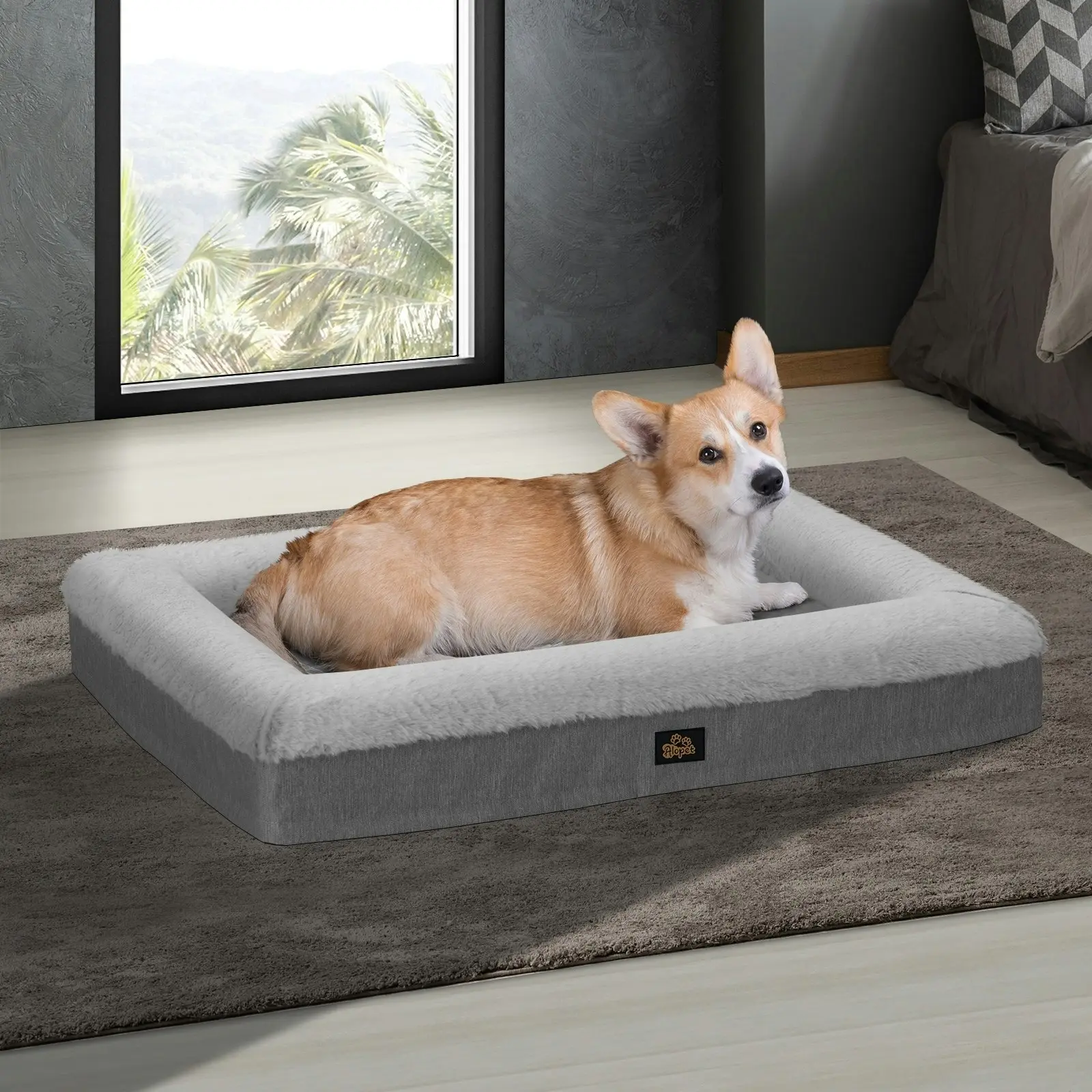 Alopet Orthopedic Dog Sofa Pet Beds Pet Mat Cat Calming Mattress Washable Removable Medium