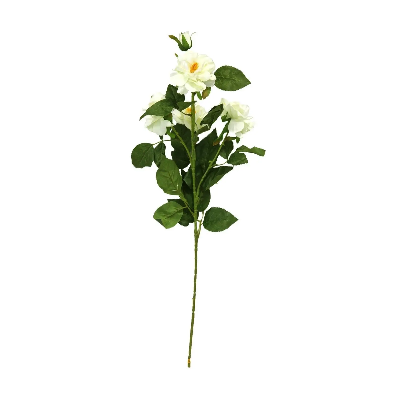 Artificial White Camellia Flowers Stem 60cm