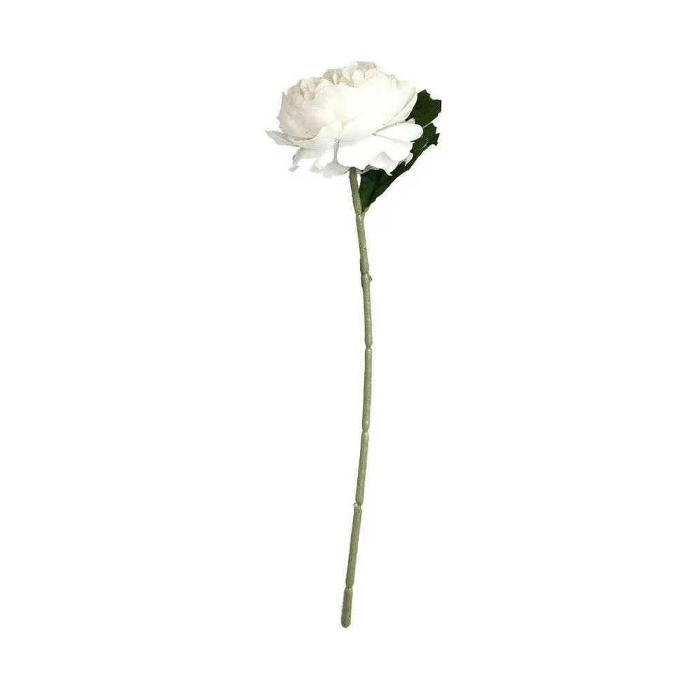 30cm Artificial Peony Stem - WHITE