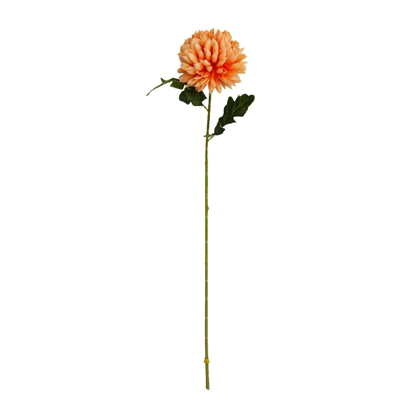 Artificial Orange Dahlia Flower Stem 75cm