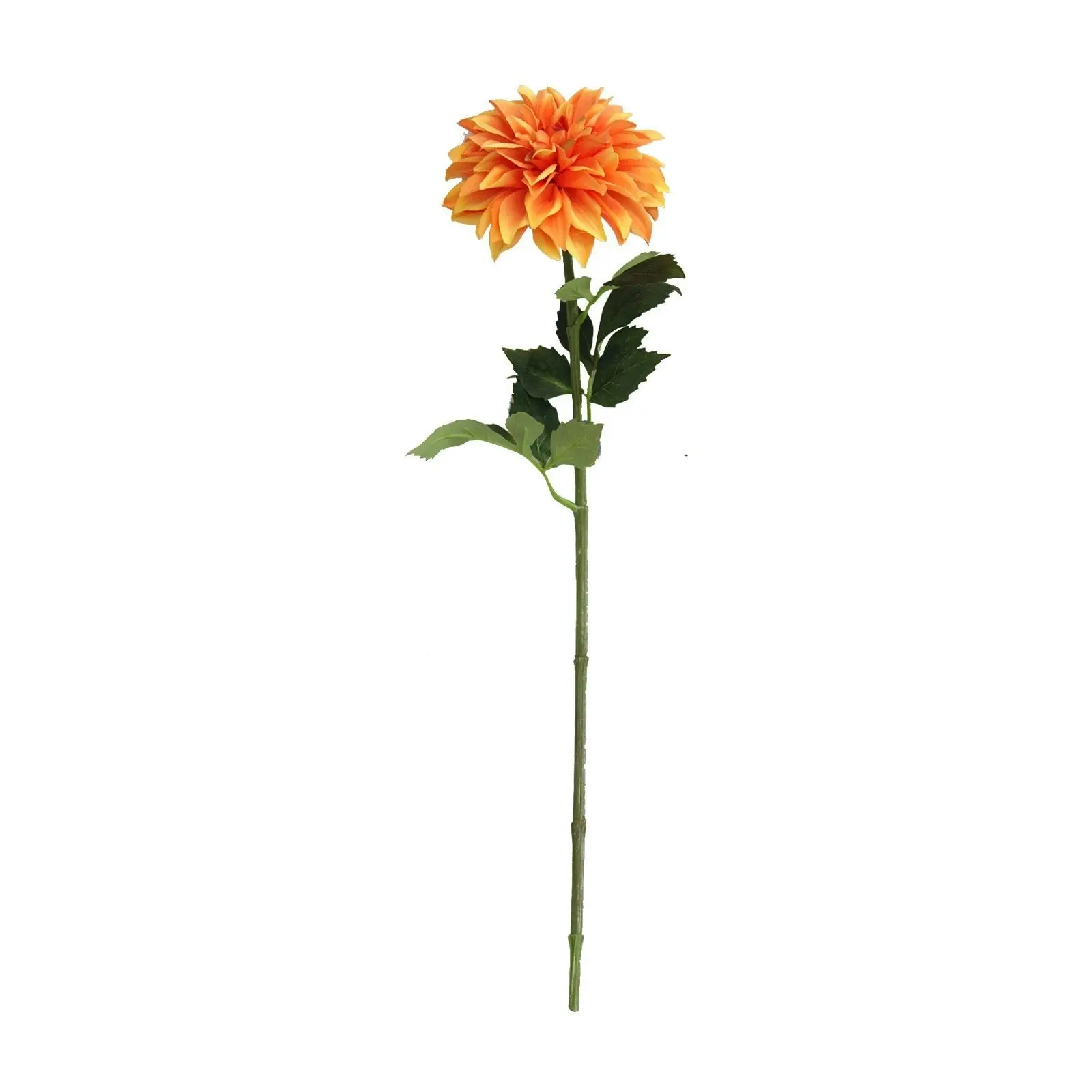 Artificial Orange Wild Dahlia Flower Stem 80cm