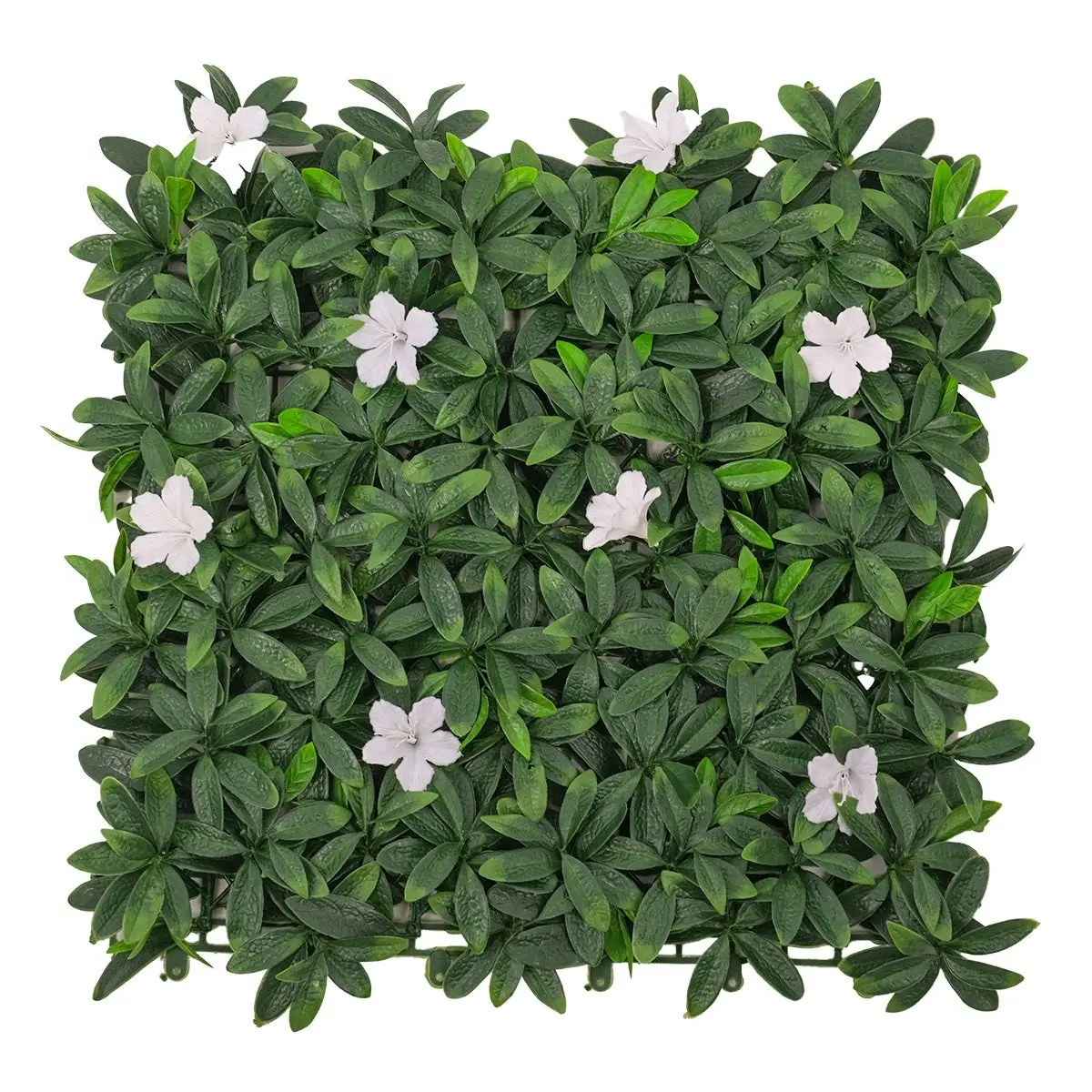 Artificial White Petal Hedge 50x50cm