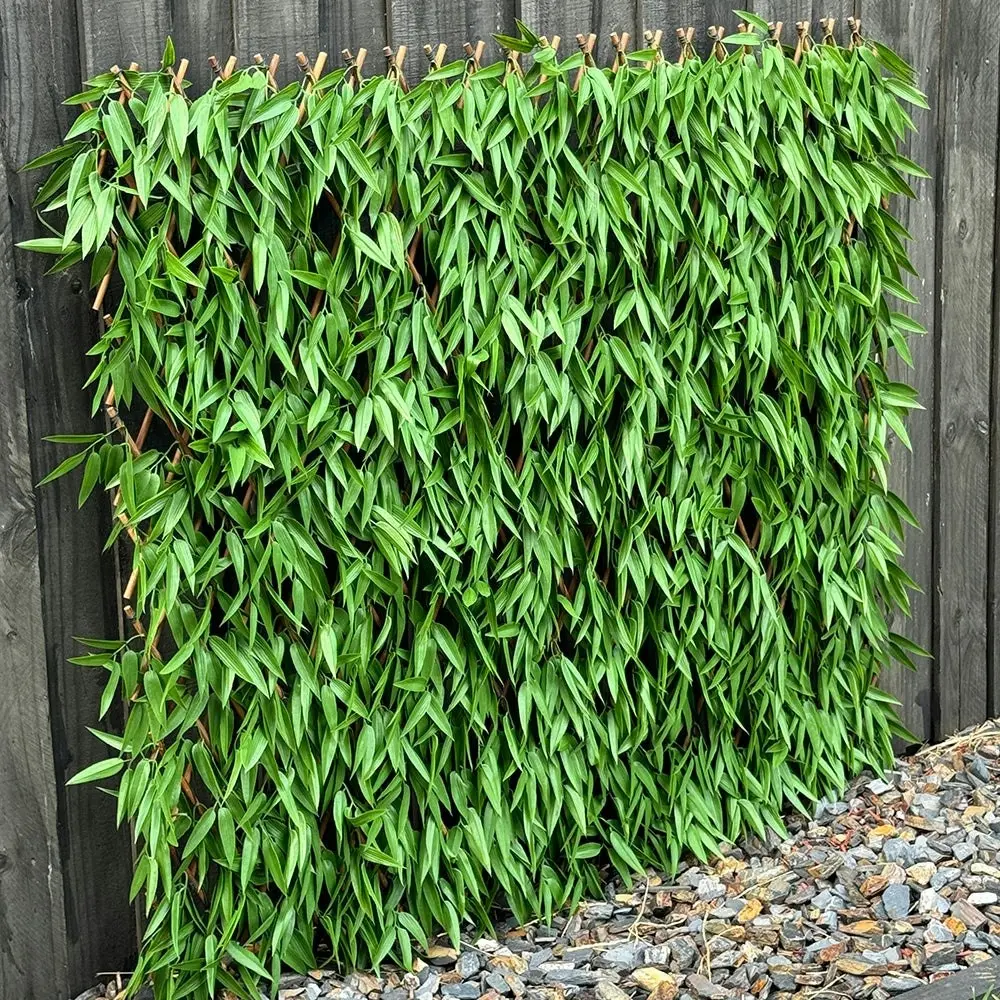 Expanding Trellis - Artificial Bamboo leaves Outdoor 180 x 90cm