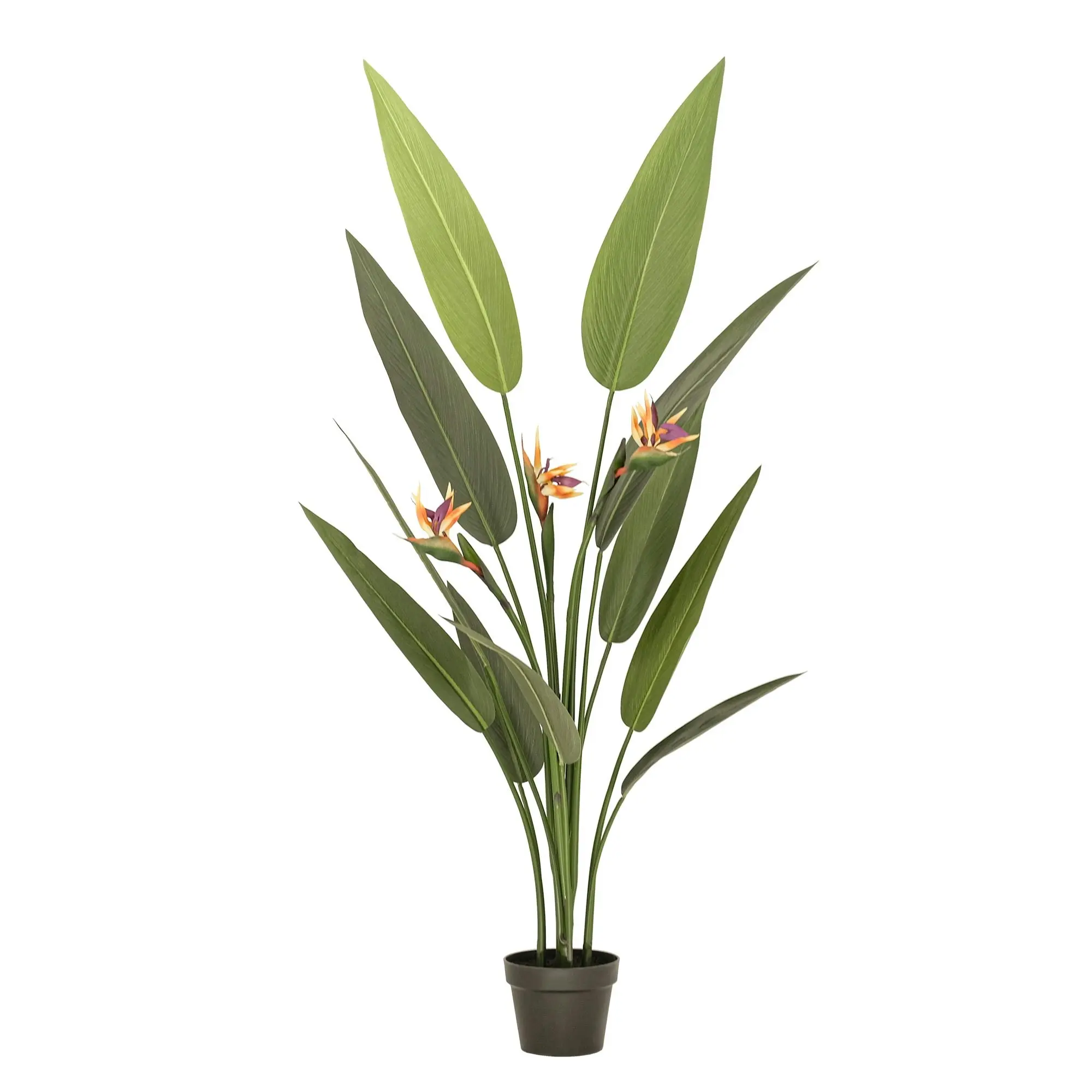 Large Artificial Plants - Giant Bird of Paradise with flowers 150cm