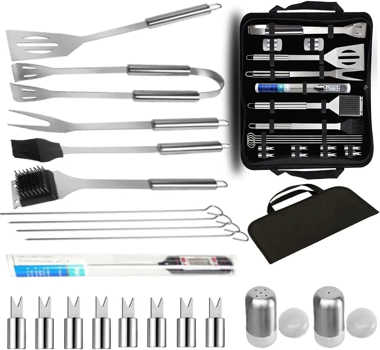 Stainless Steel BBQ Tool Set 21Pcs