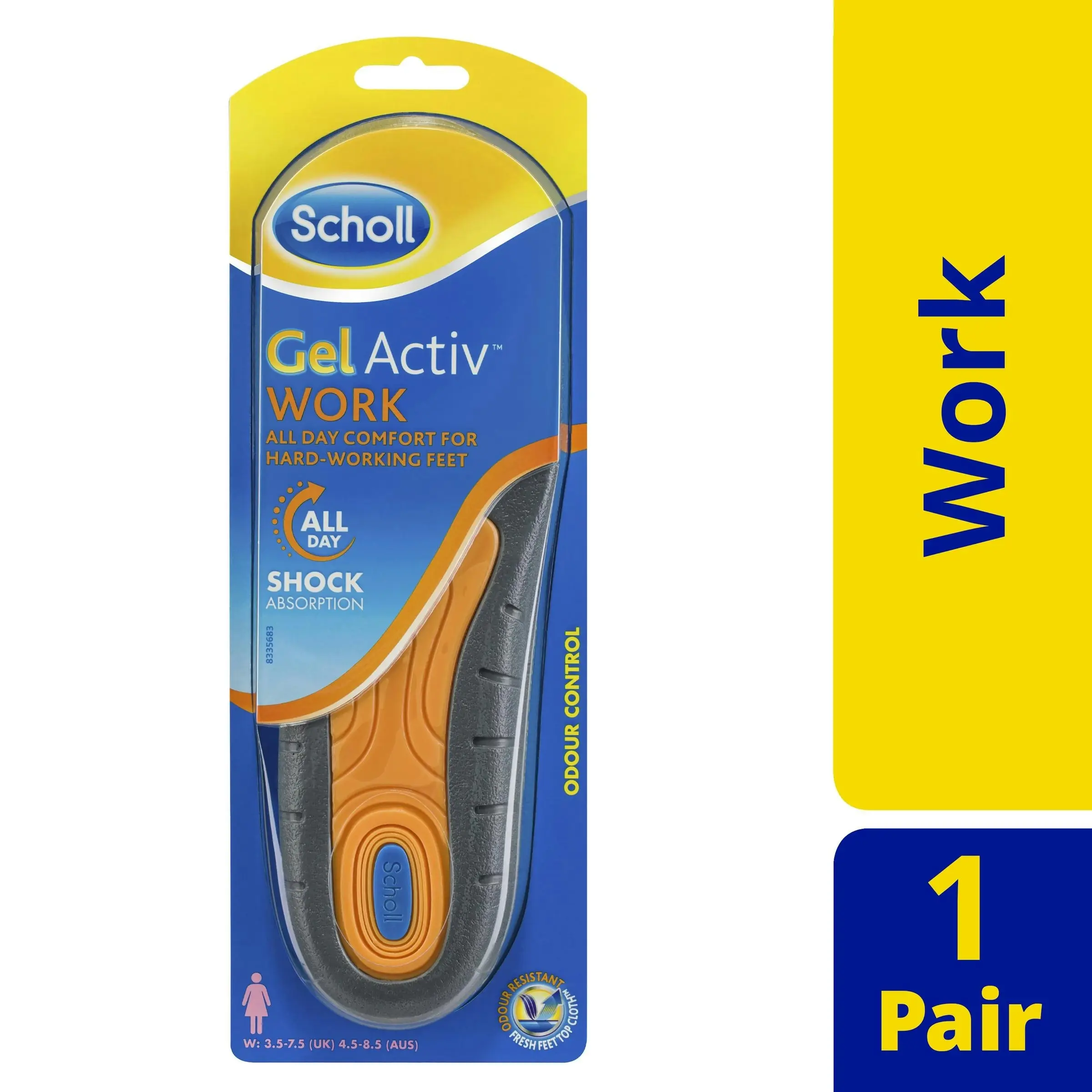 Scholl Gel Activ Insoles Work Women