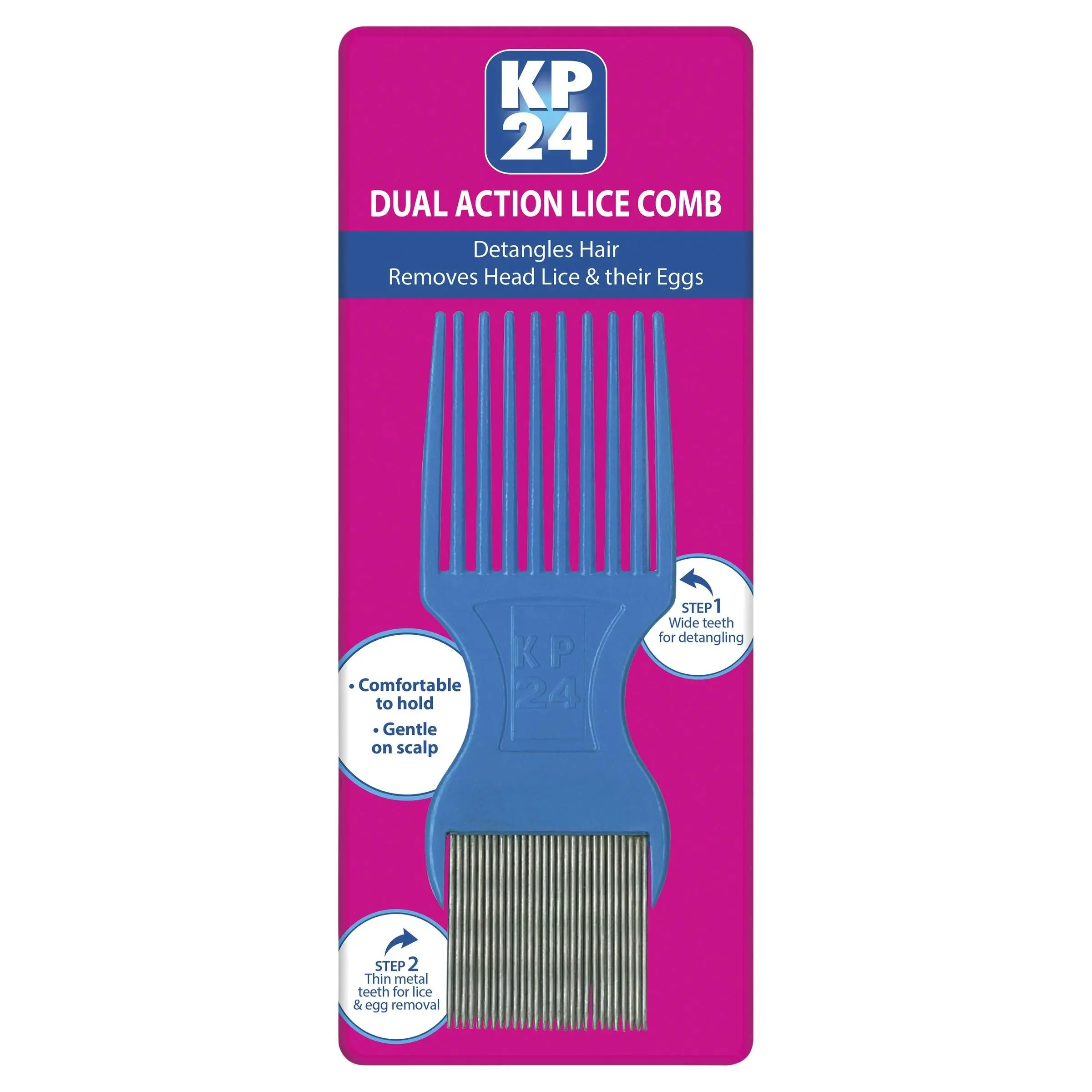 KP24 Metal Lice Comb