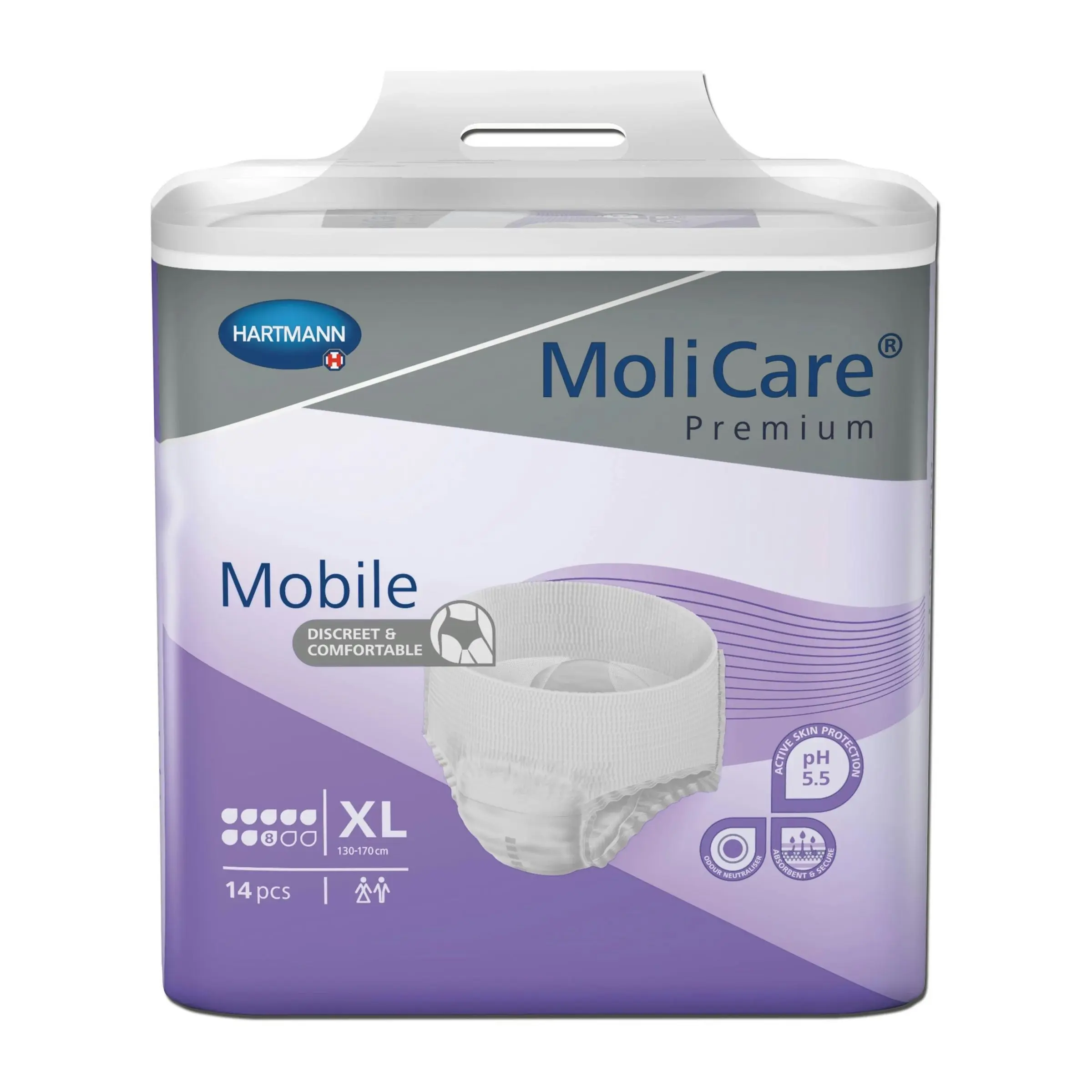 Molicare Premium Mobile Pants 8 Drops X-Large 14 Pack