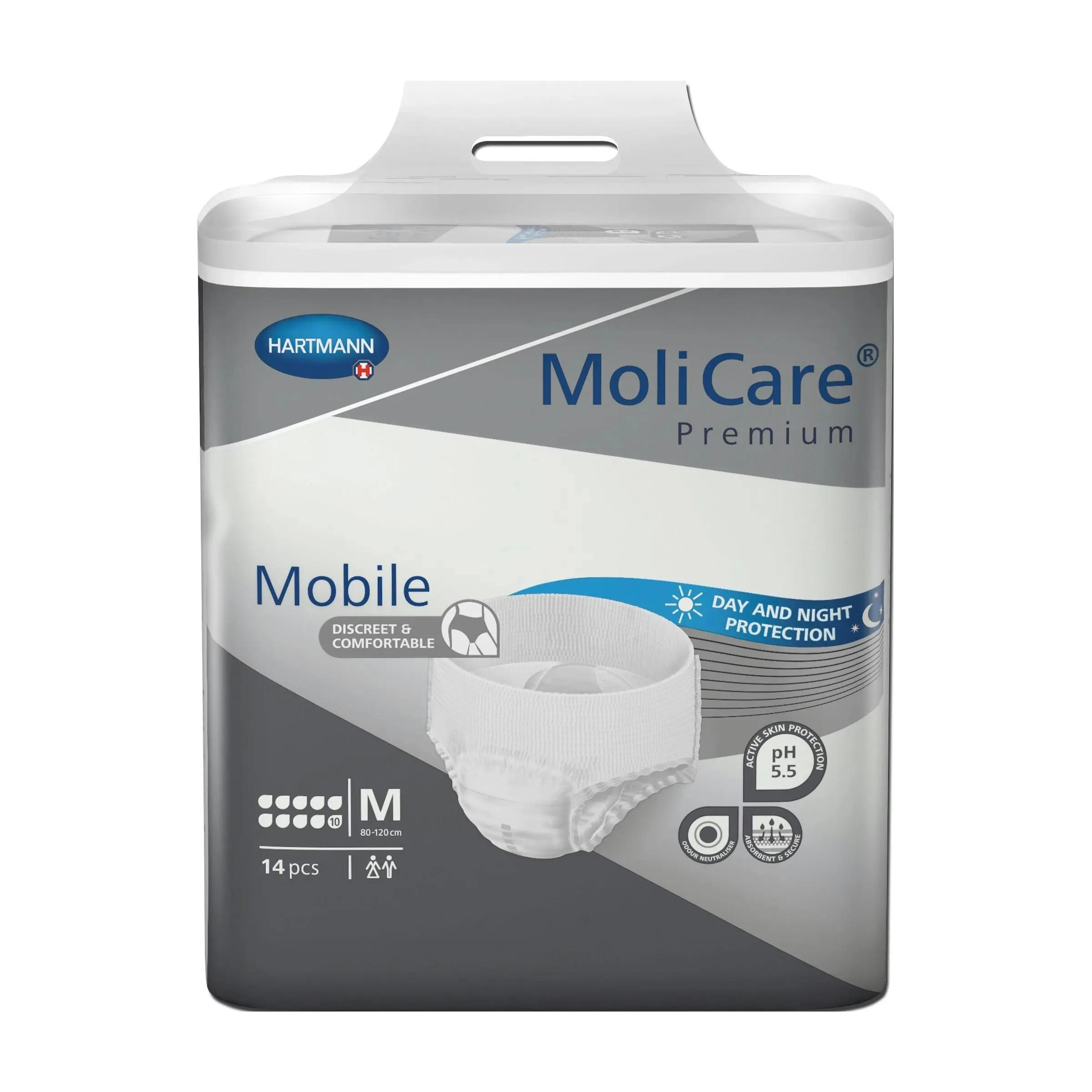 Molicare Premium Mobile Pants 10 Drops Medium 14 Pack