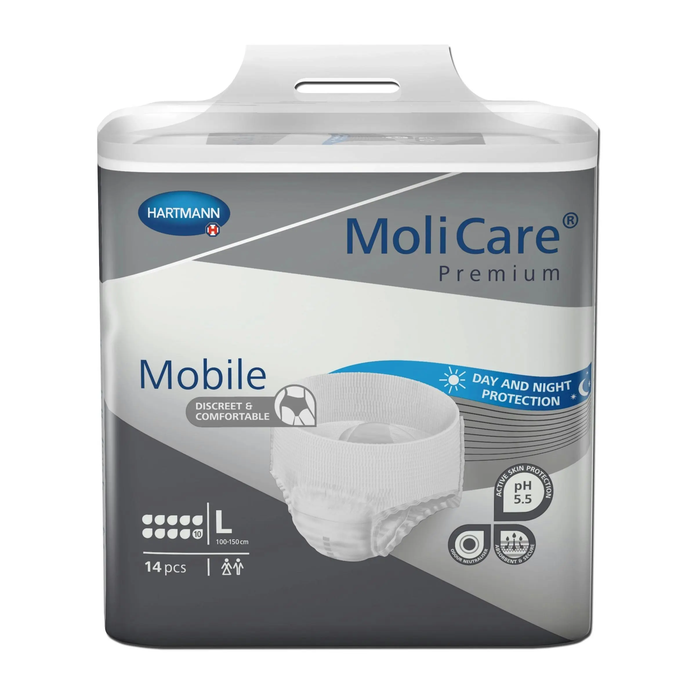 Molicare Premium Mobile Pants 10 Drops Large 14 Pack