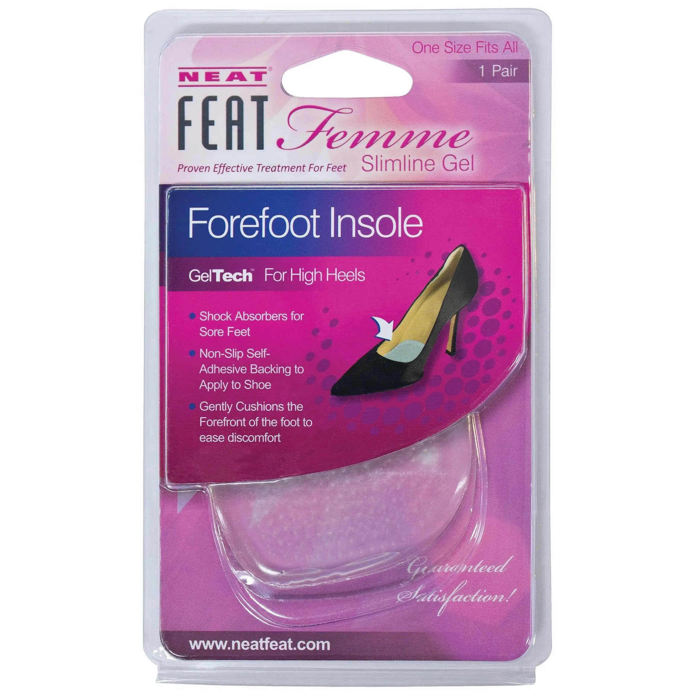 NEAT Feat Femme Gel Forefoot Insole 1 Pair