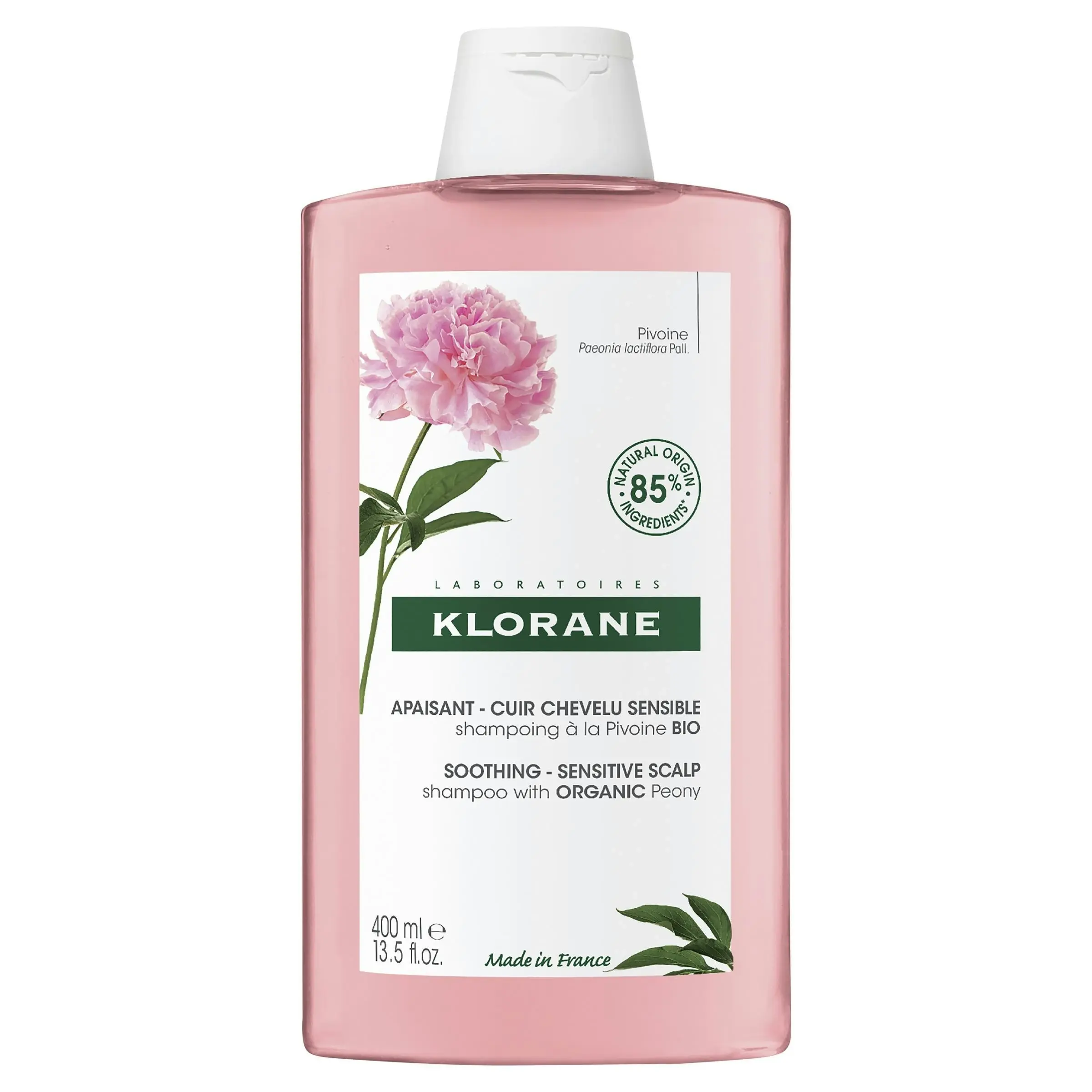 Klorane Soothing Organic Peony Shampoo 400ml