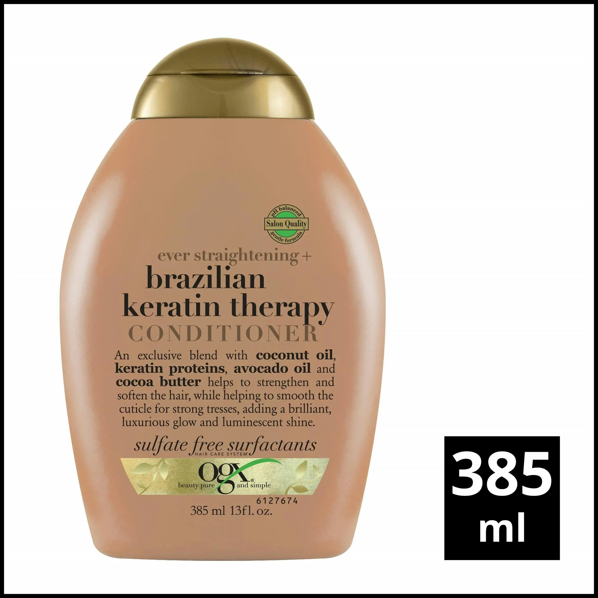 OGX Straightening Brazilian Keratin Therapy Conditioner 385mL