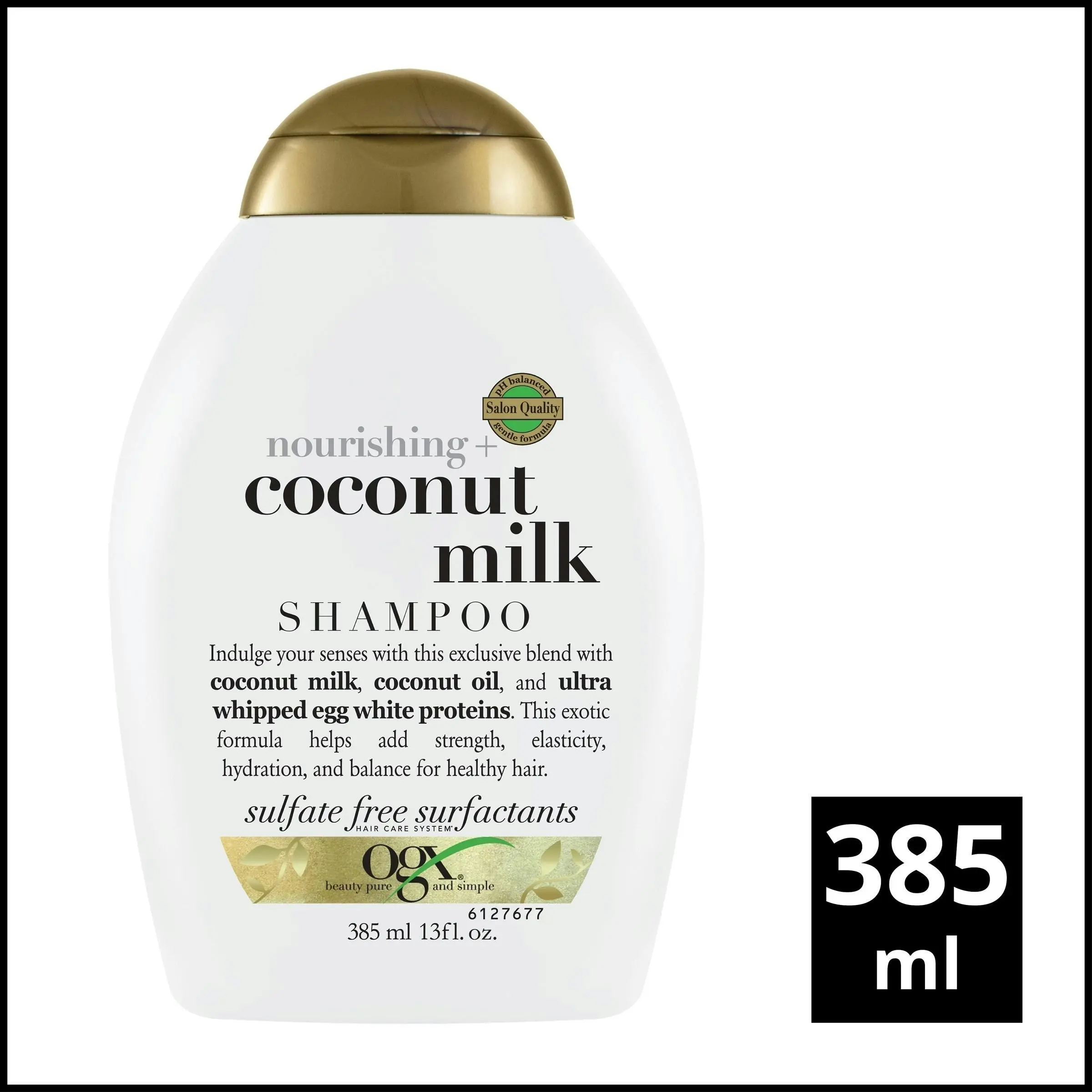 OGX Nourishing + Coconut Milk Shampoo 385mL