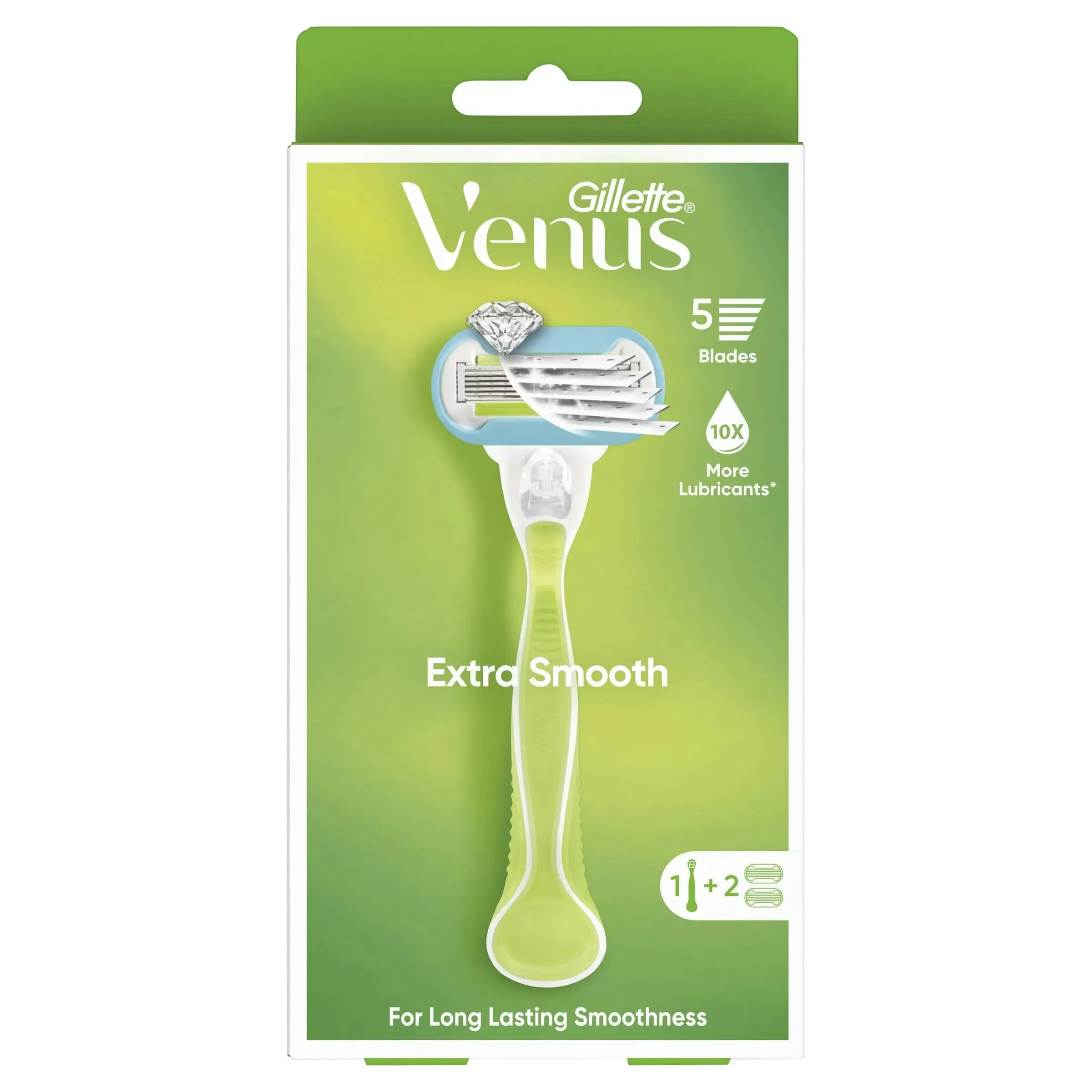 Gillette Venus Extra Smooth Razor + 2 Blade Refills