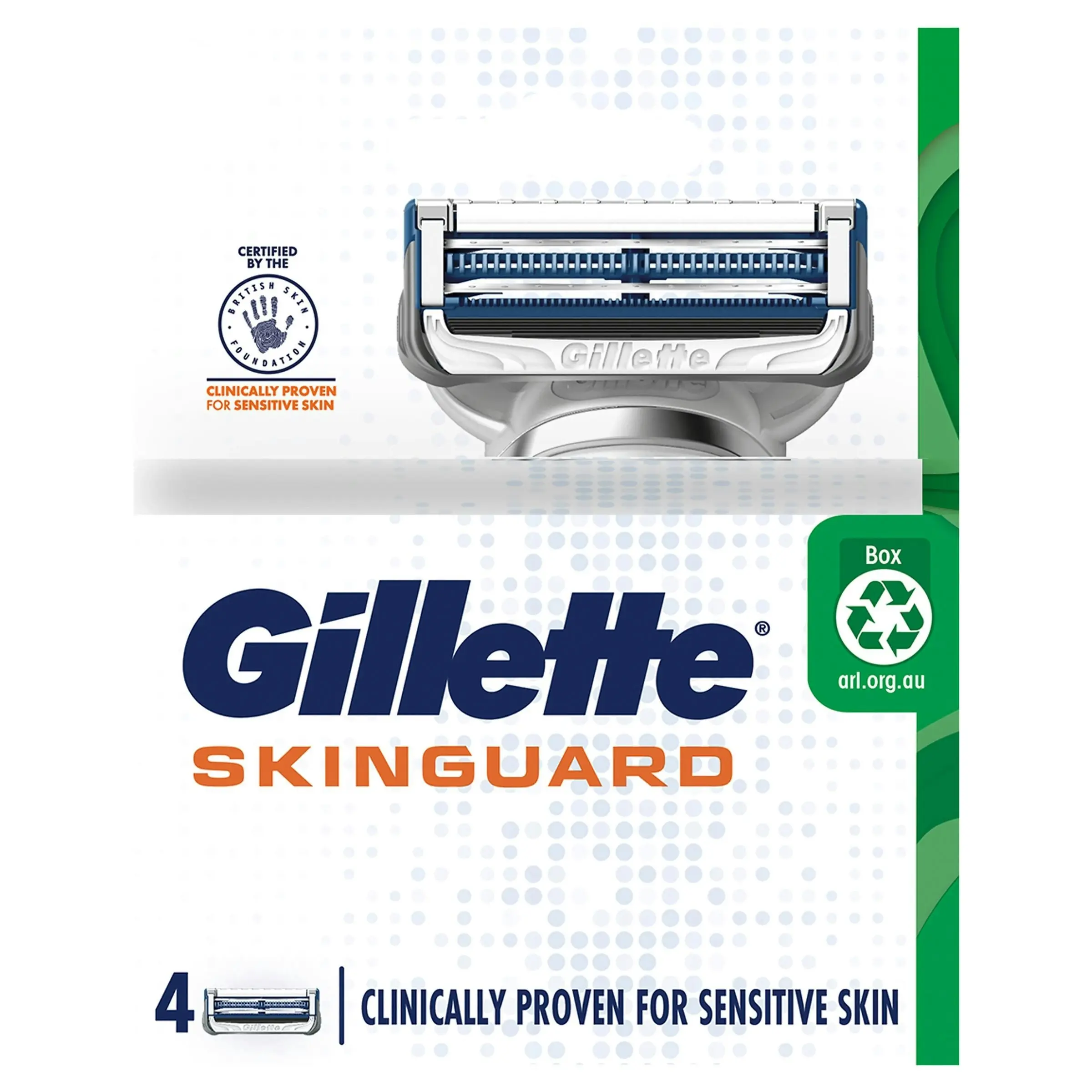 Gillette Skinguard Manual Razor Blades 4 Pack