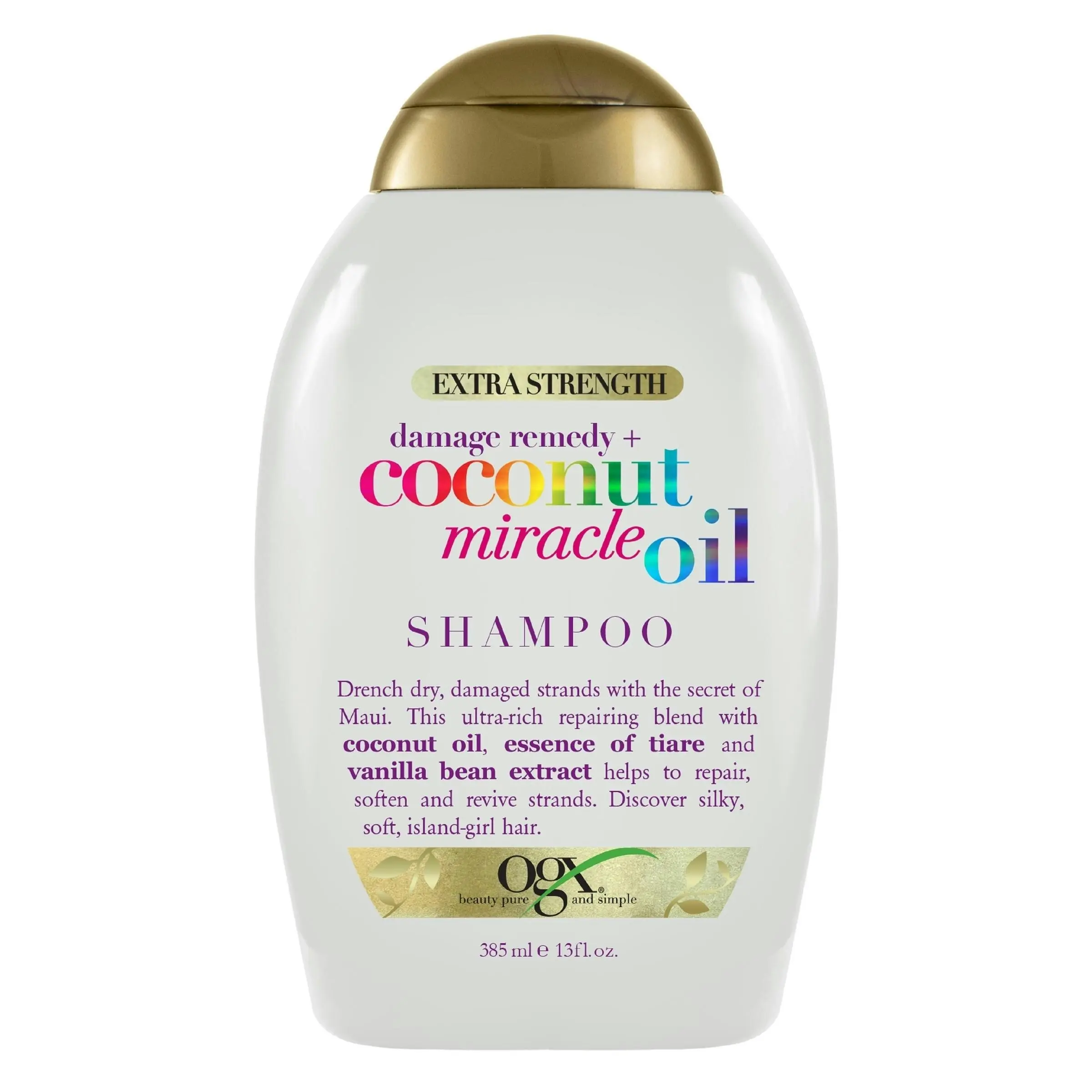 OGX Extra Strength Damage Remedy + Coconut Miracle Oil Shampoo 385mL