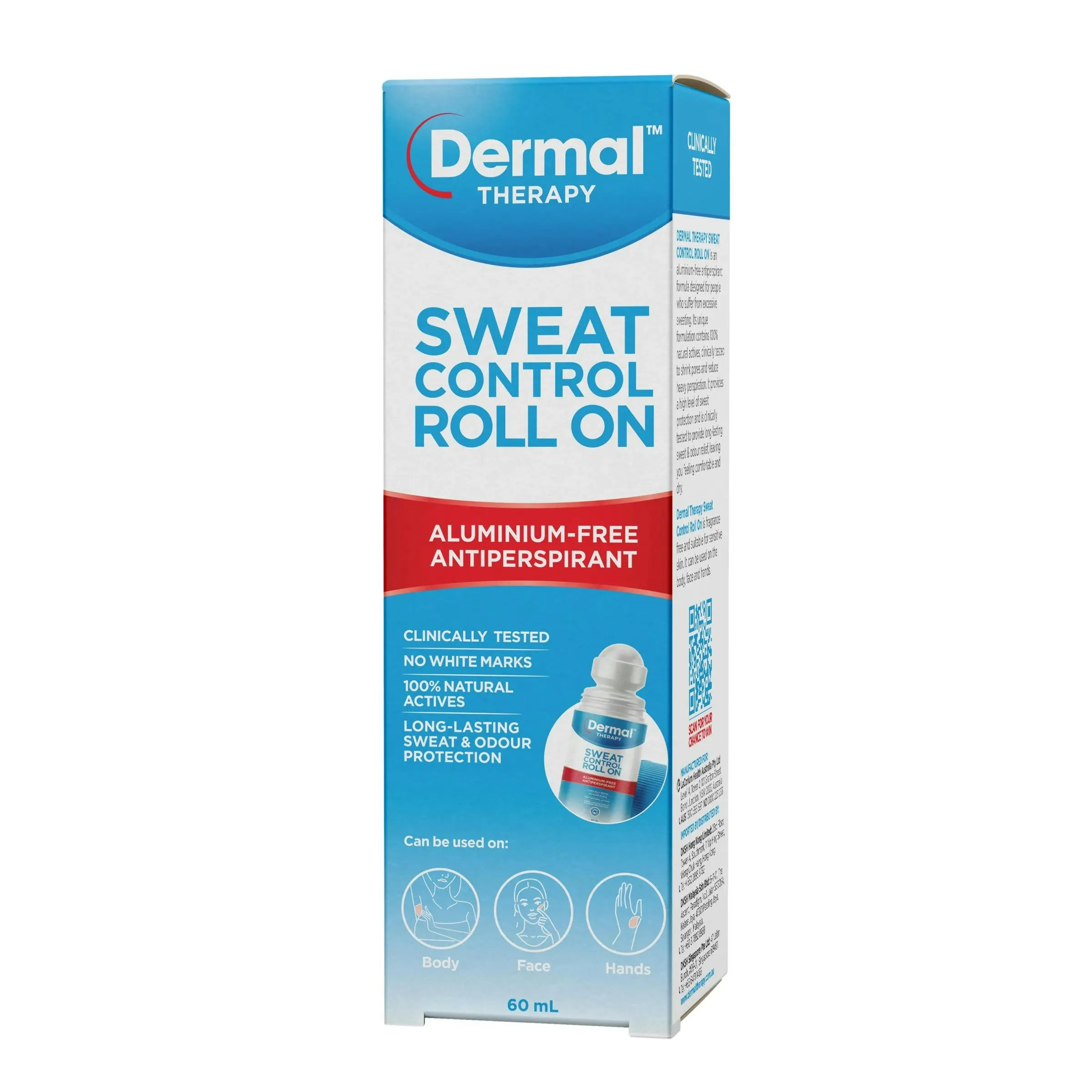 Dermal Therapy Sweat Control Roll On 60ml