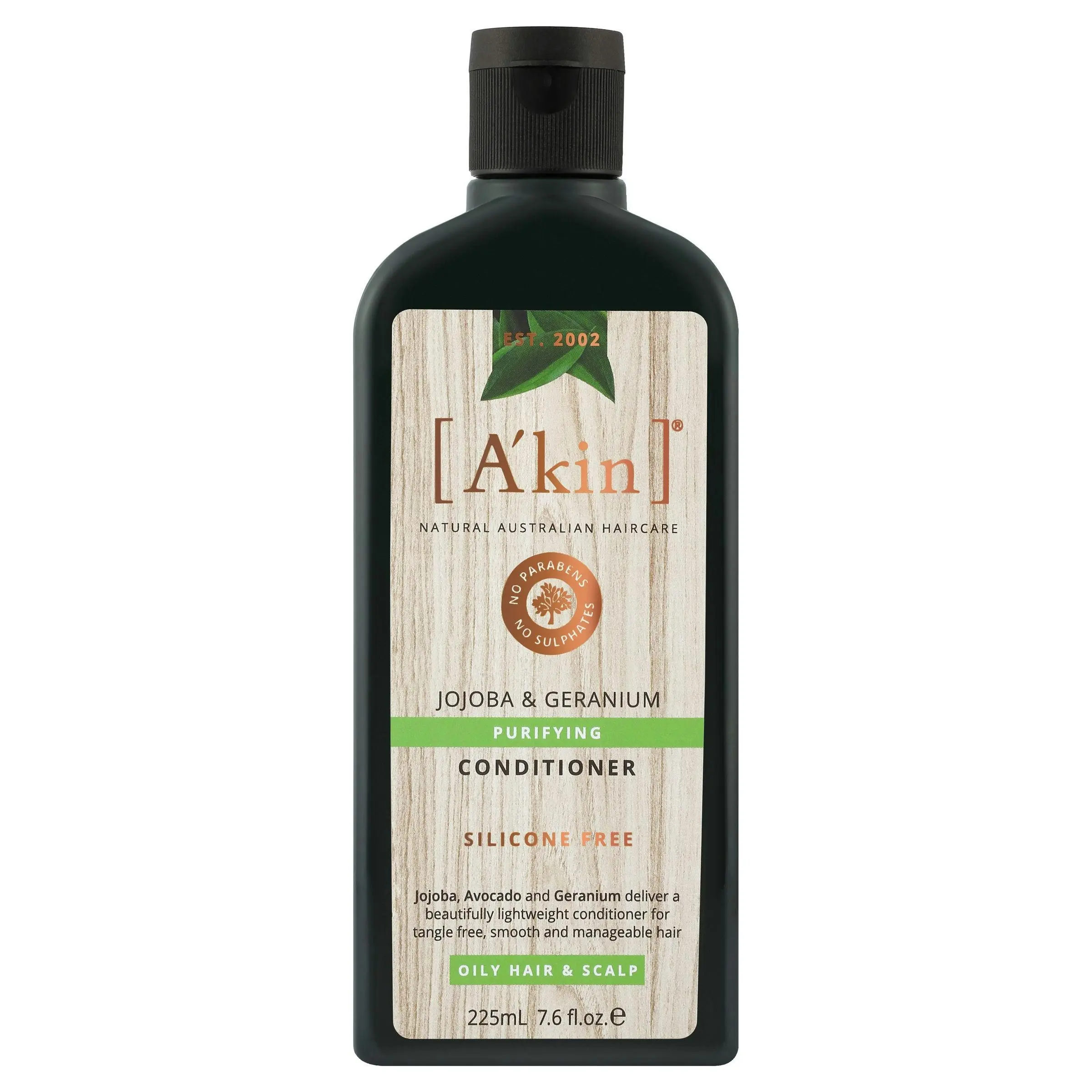 A'kin Purifying Jojoba & Geranium Conditioner 225mL