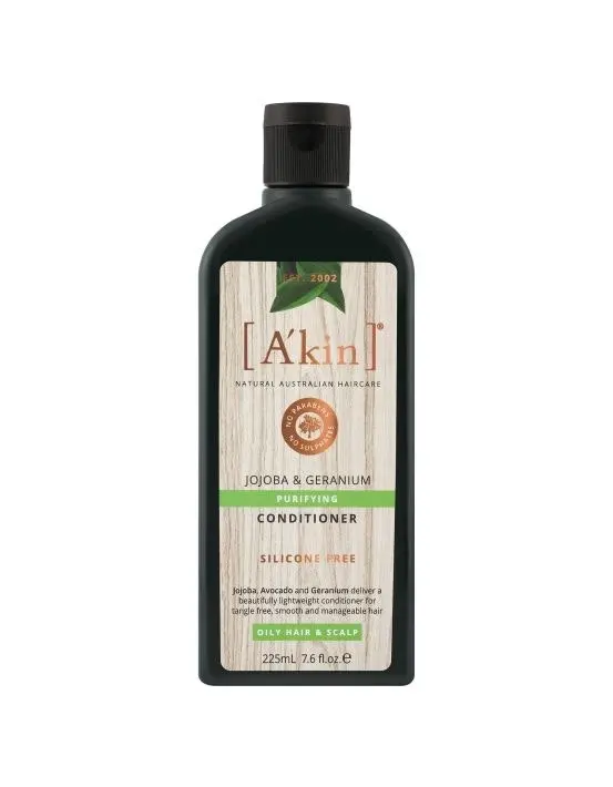 A'kin Purifying Jojoba & Geranium Conditioner 225mL