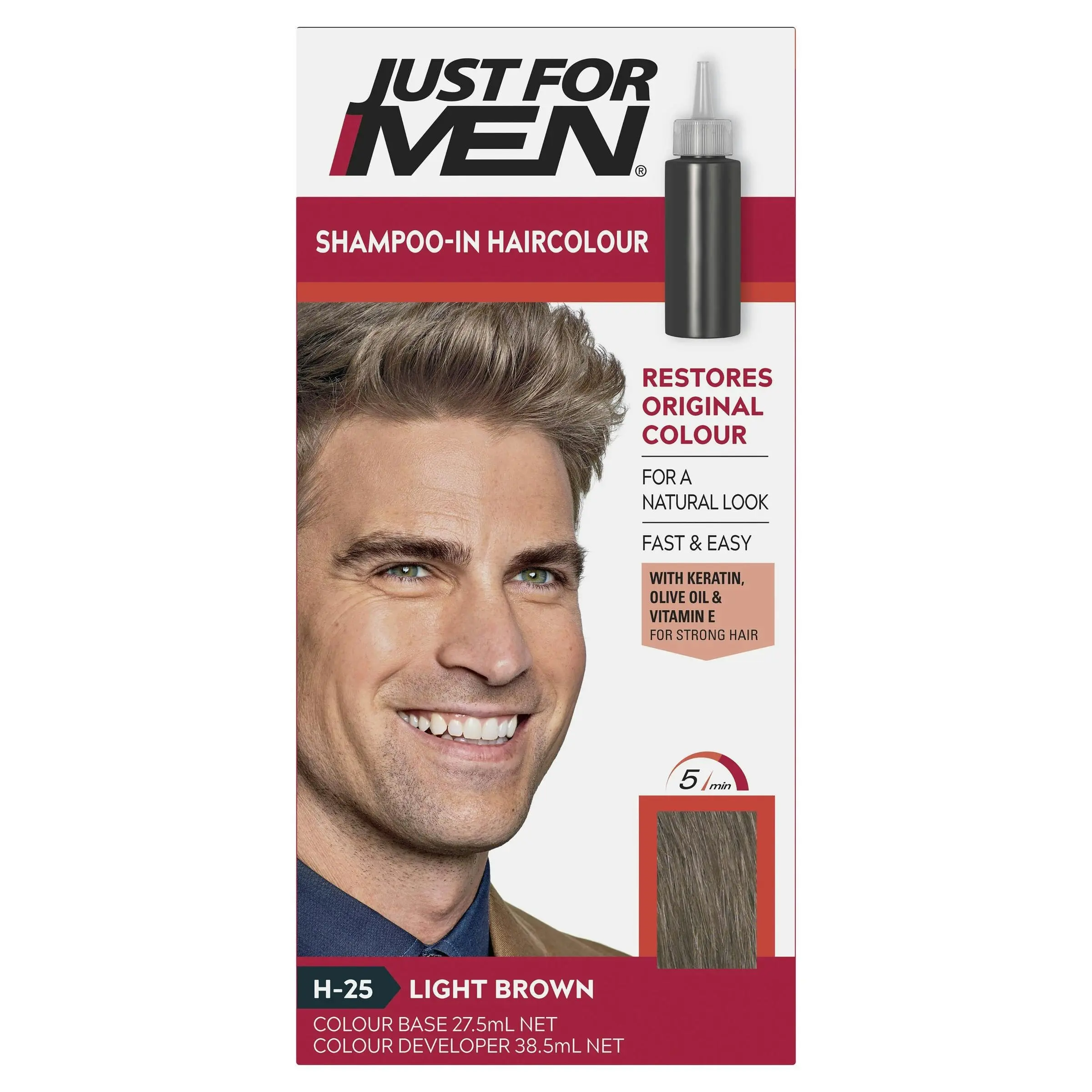 Just For Men Shampoo-In Haircolour 31 Light Brown