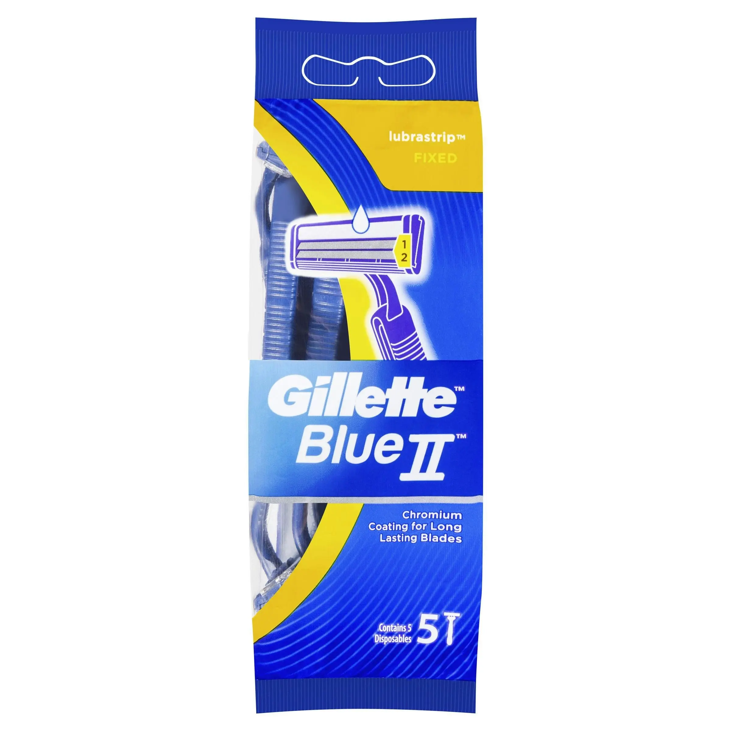 Gillette Blue II Disposable Shaving Razor 5 Pack