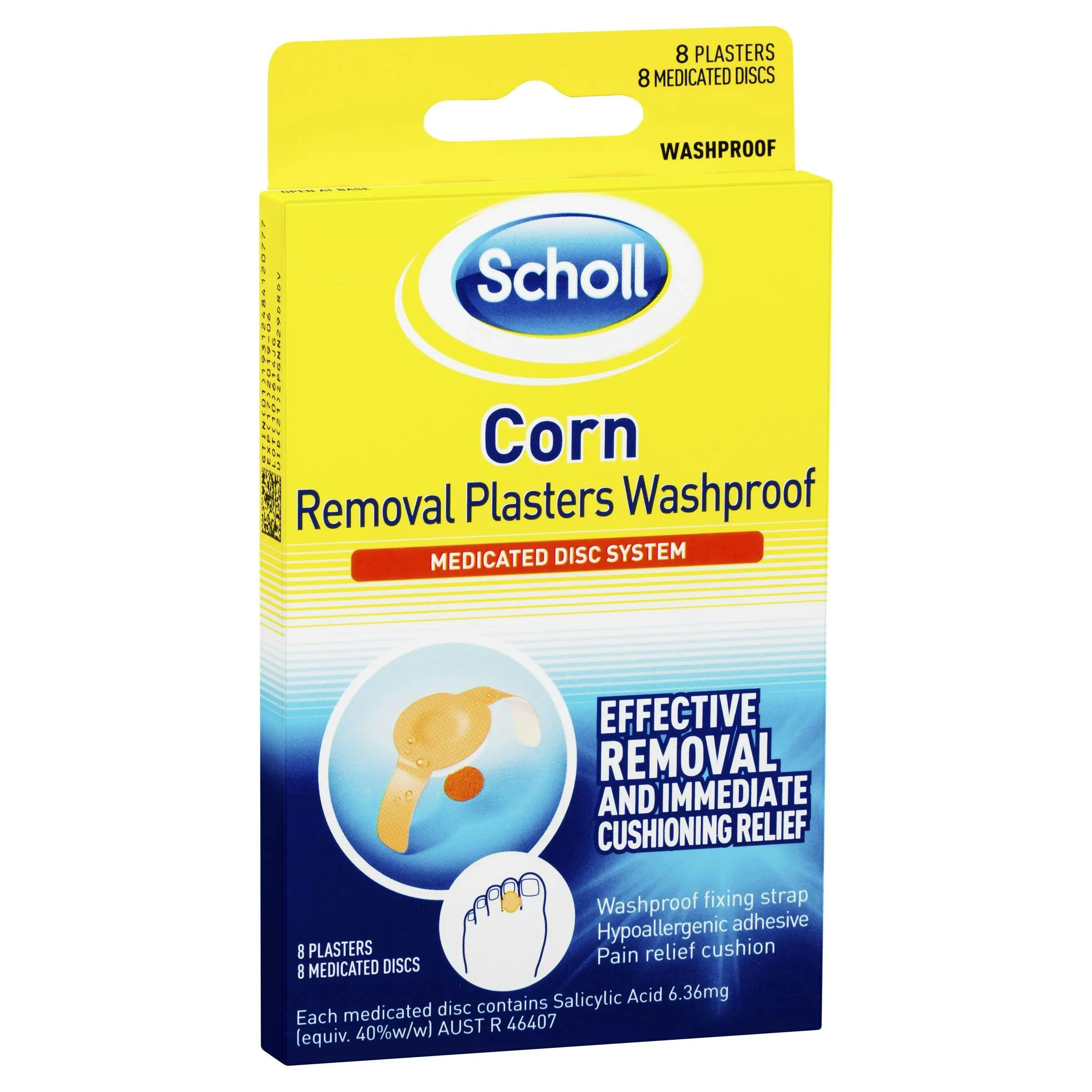 Scholl Corn Removal Plaster Waterproof 8 Plasters