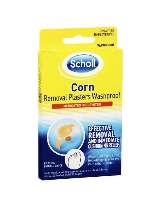 Scholl Corn Removal Plaster Waterproof 8 Plasters