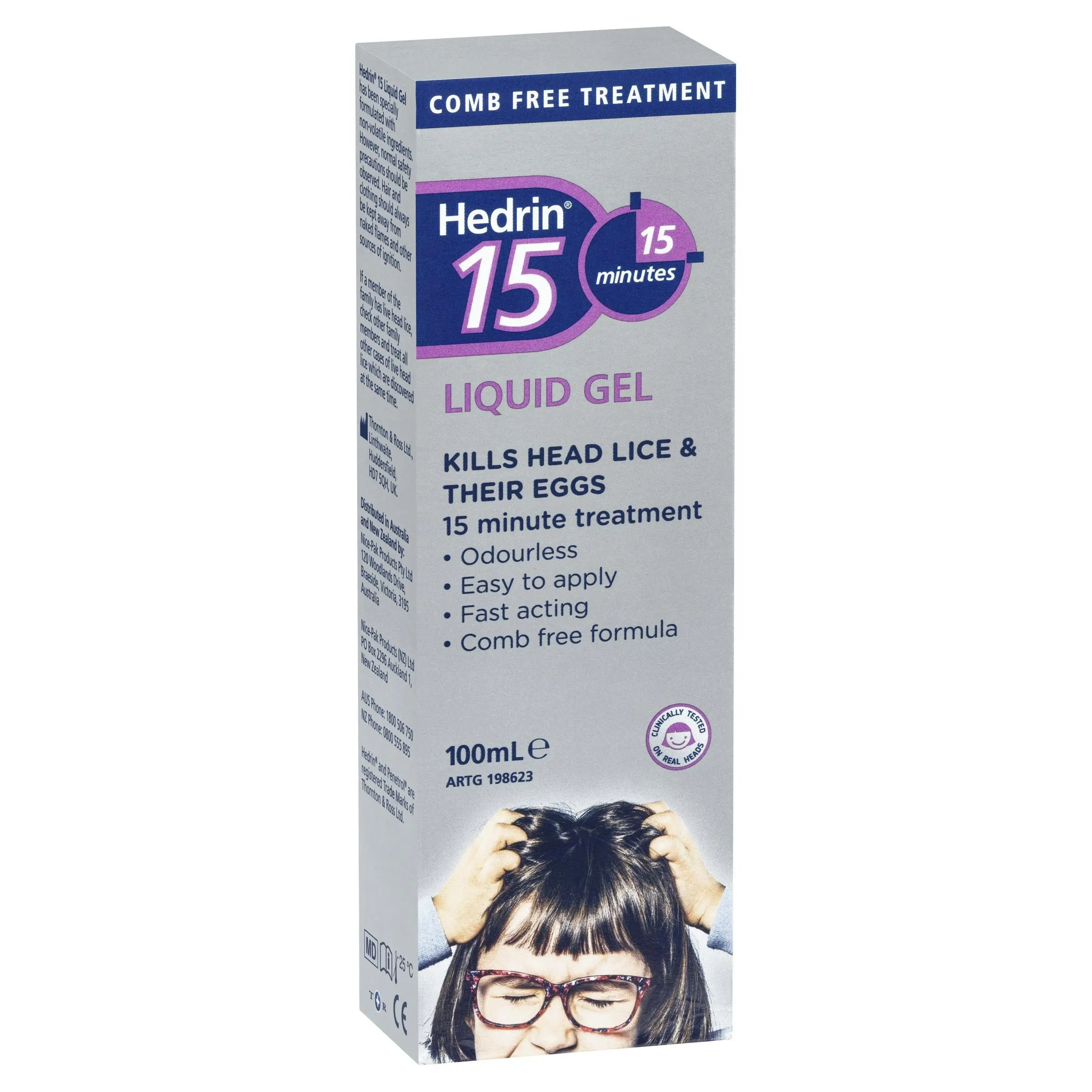 Hedrin 15 Liquid Gel Lice Treatment 100mL