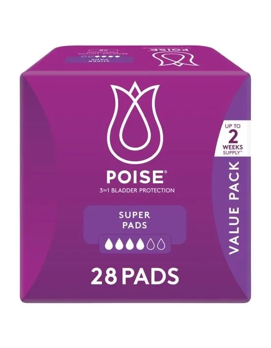 Poise Super Pads 28 Pack