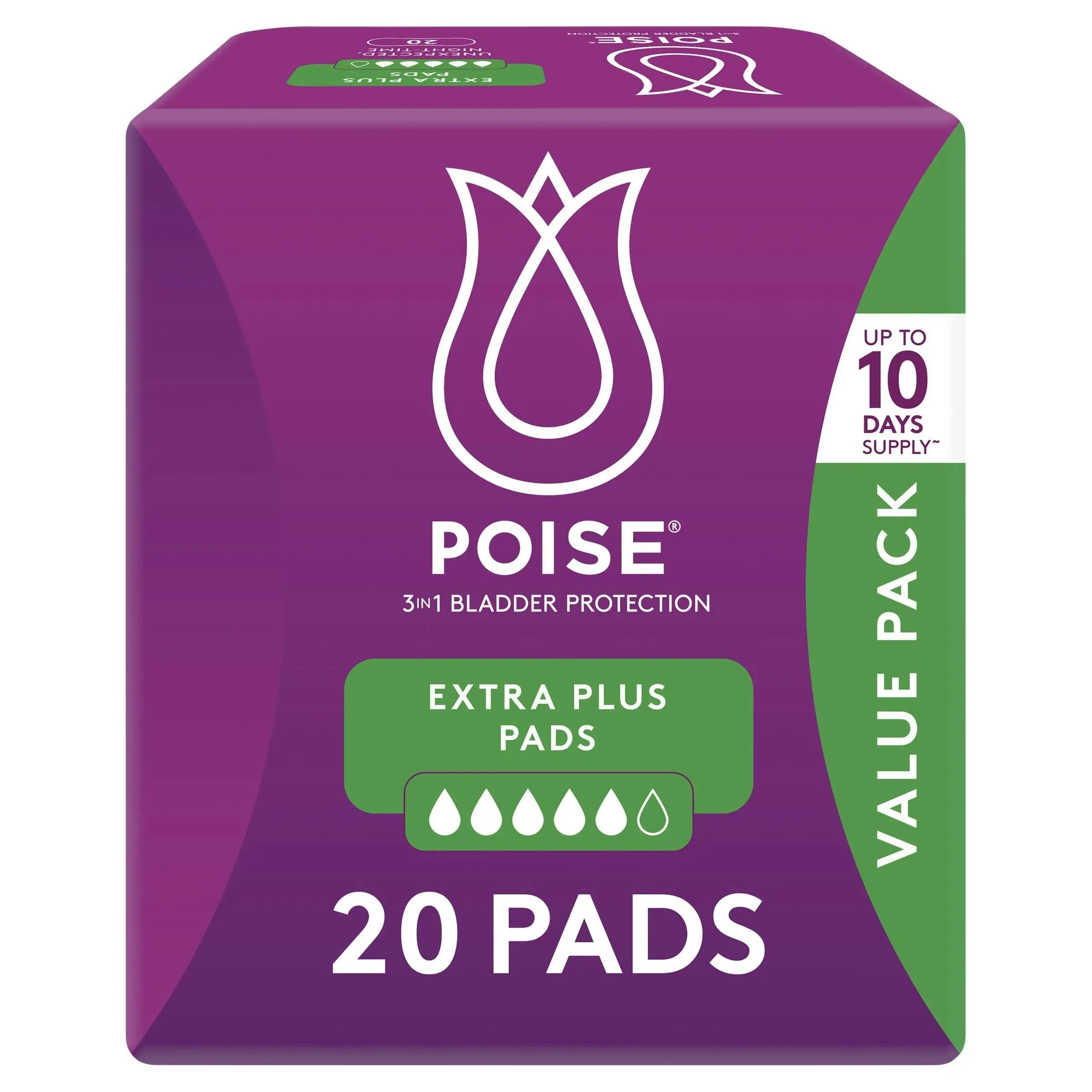 Poise Extra Plus 20 Pack