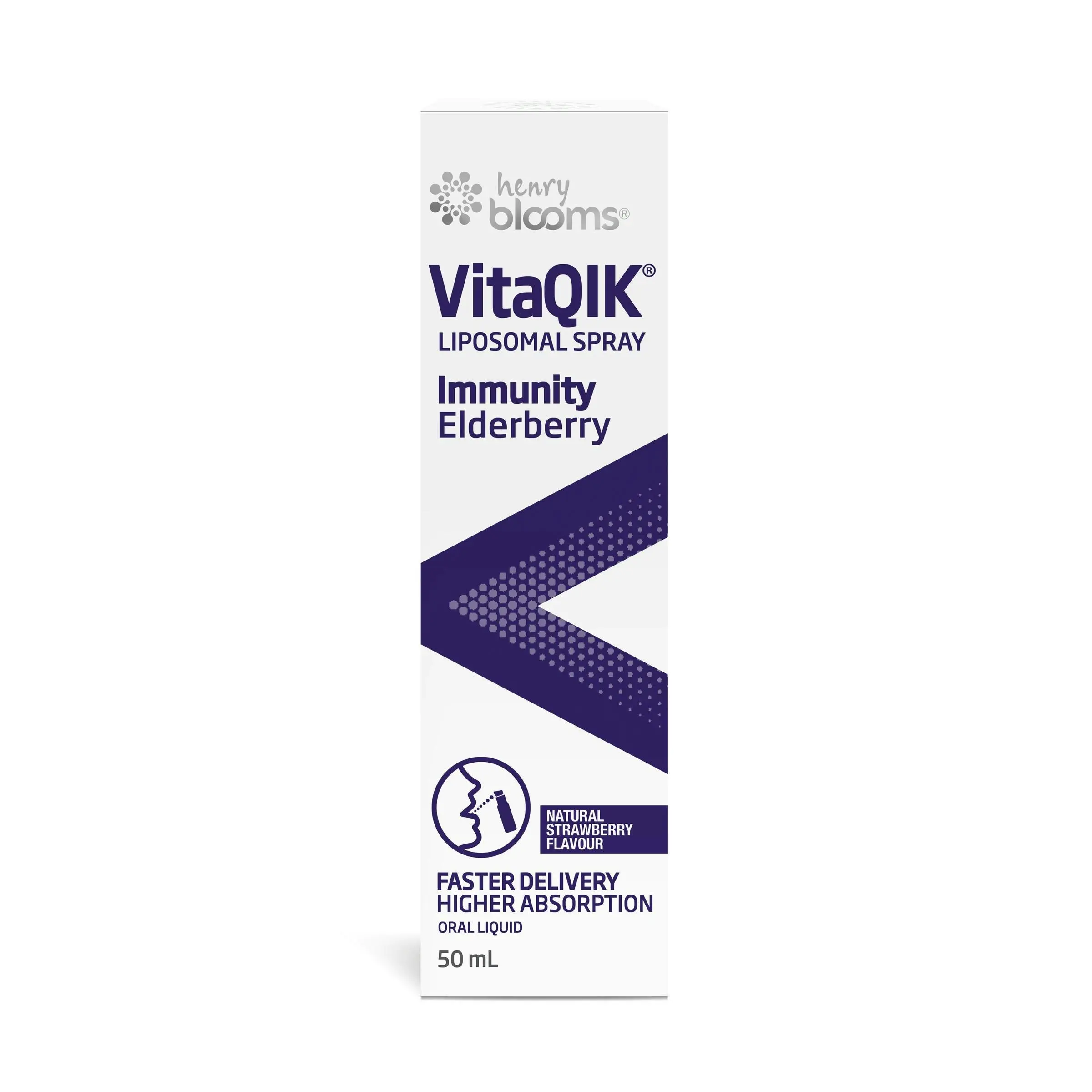 Henry Blooms VitaQIK Liposomal Immunity Elderberry 50ml