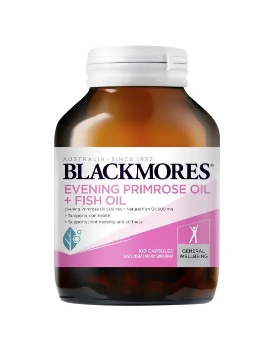 Blackmores Evening Primrose Oil + Fish Oil 1000mg 100 Capsules