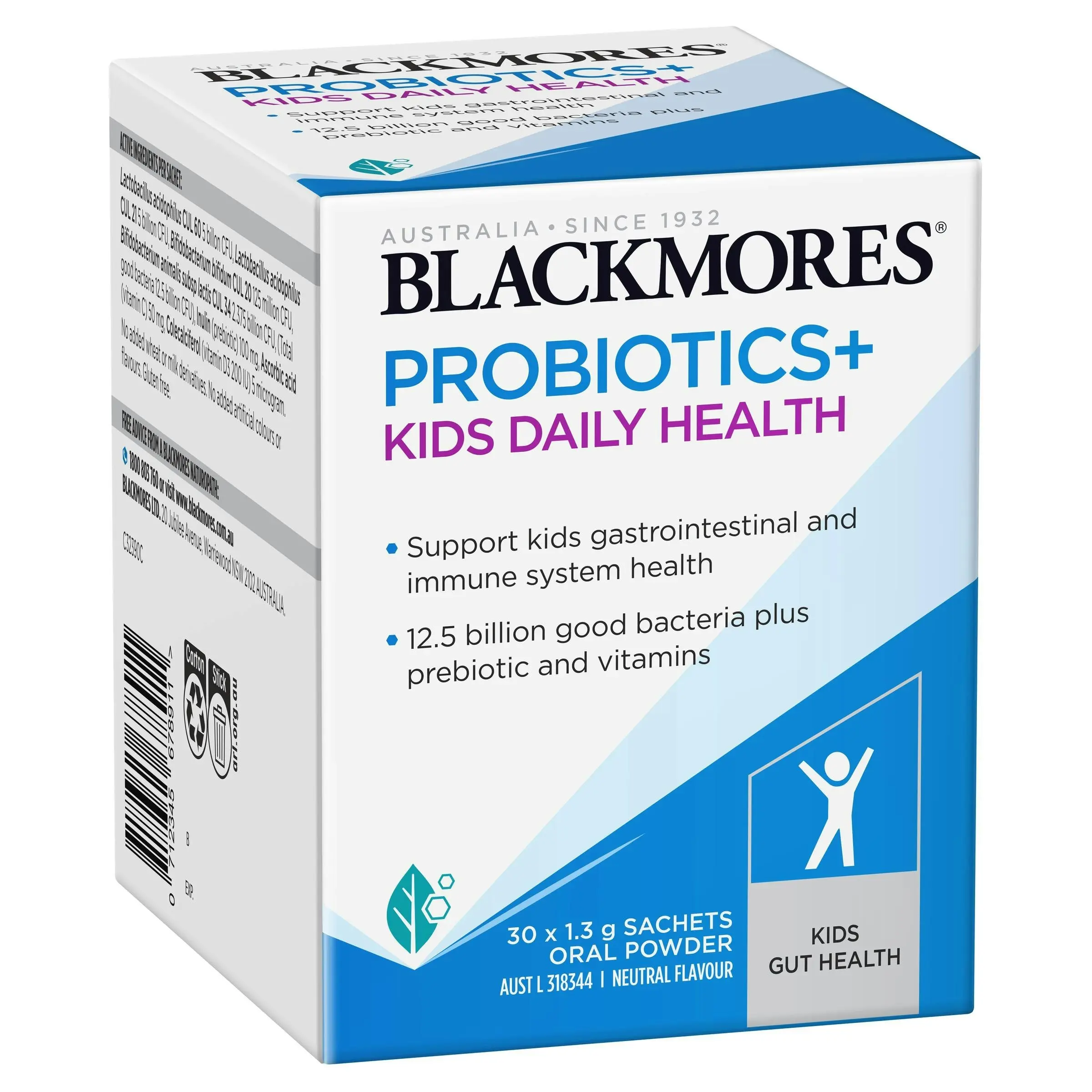 Blackmores Probiotics + Kids Daily Health Powder 30 Sachets