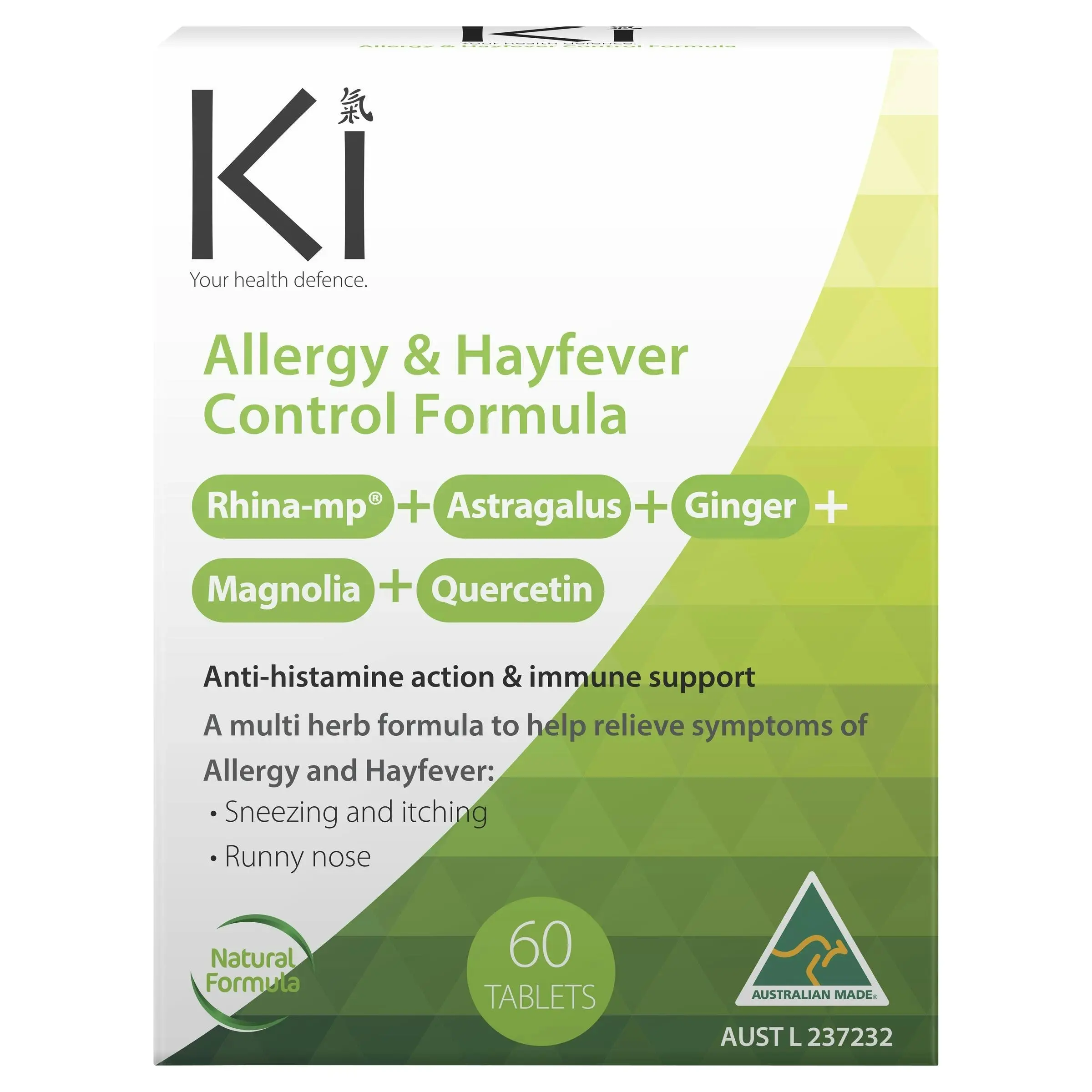 Ki Allergy & Hayfever Control Formula 60 Tablets