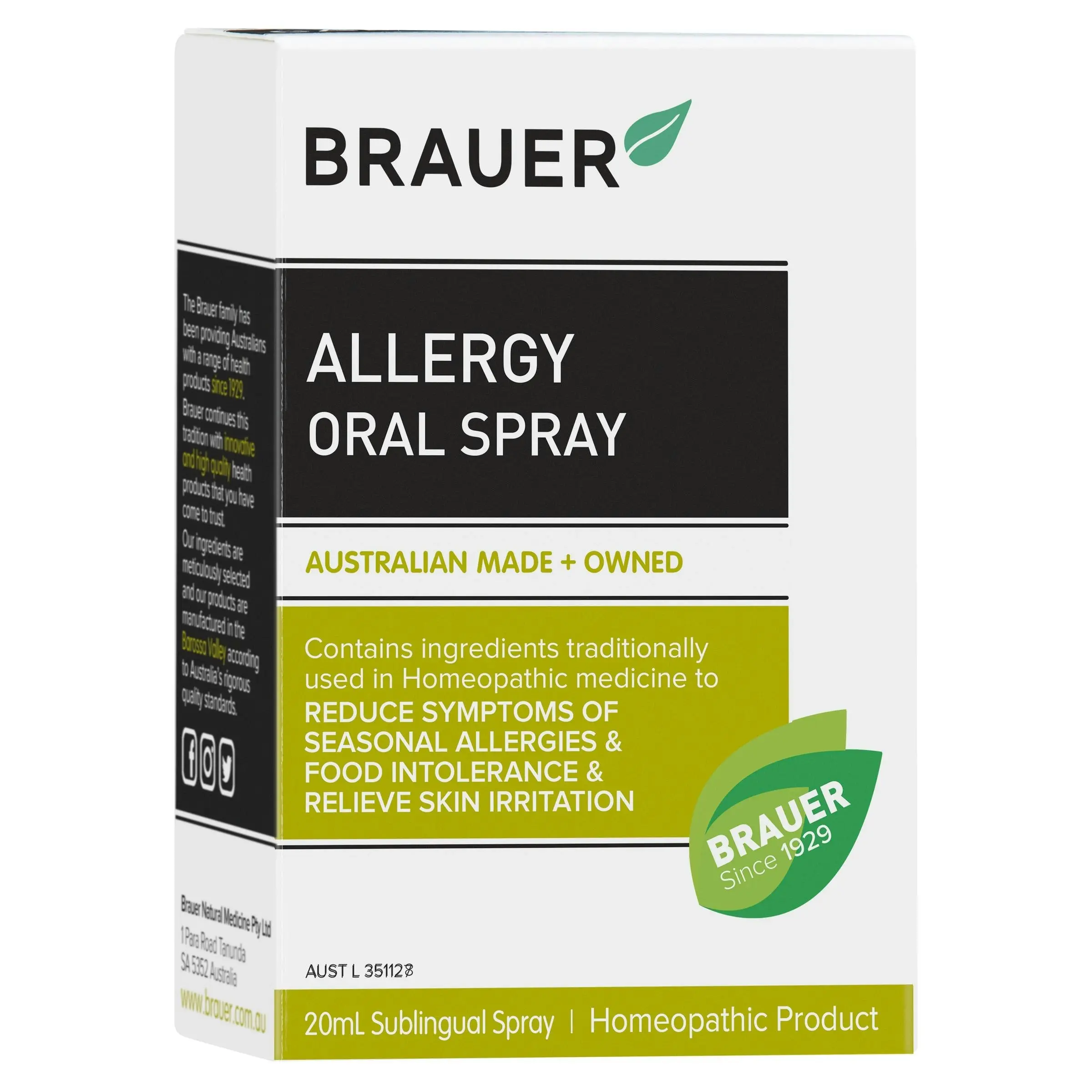 Brauer Allergy Oral Spray 20mL