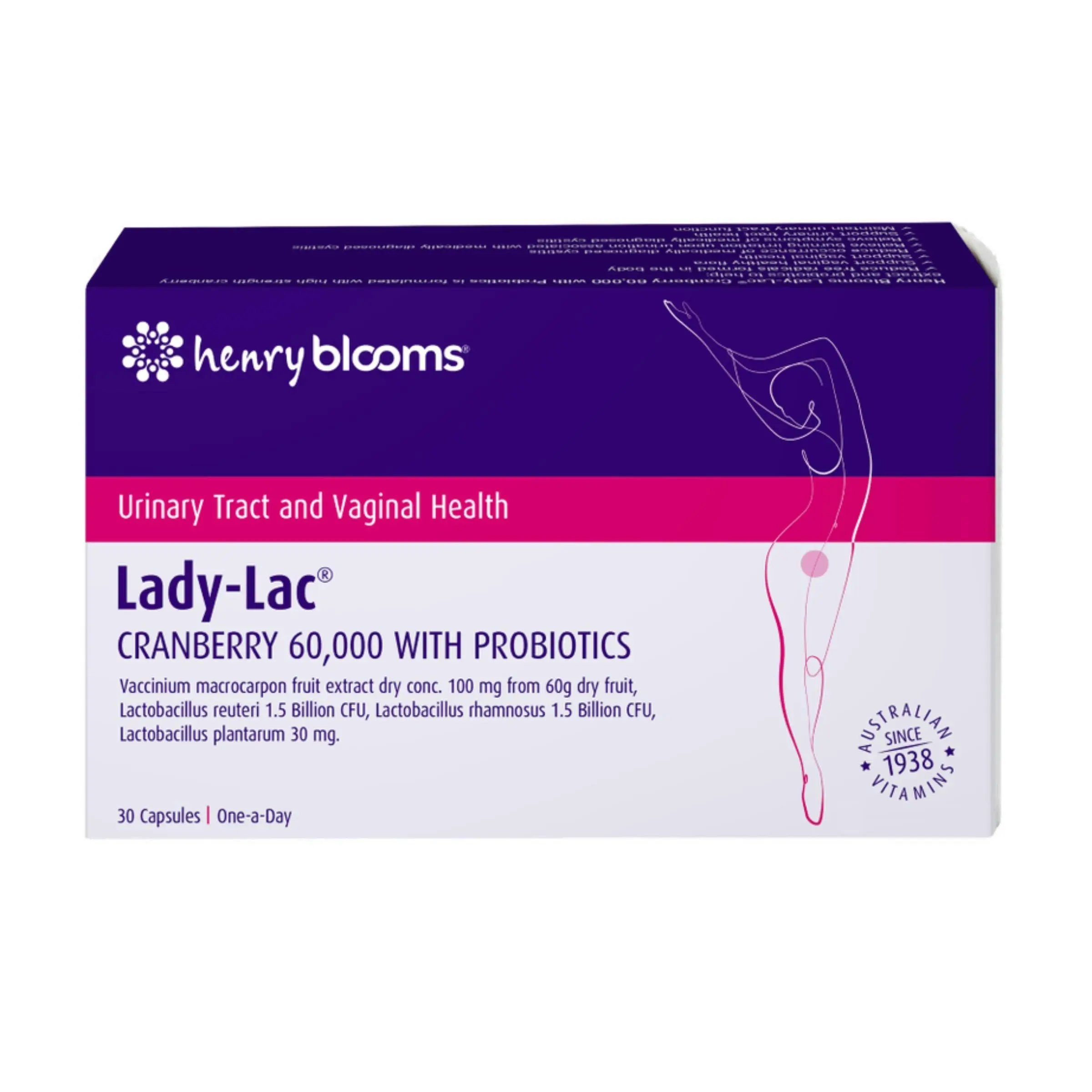 Henry Blooms Lady Lac Cranberry 60000 Capsules 30