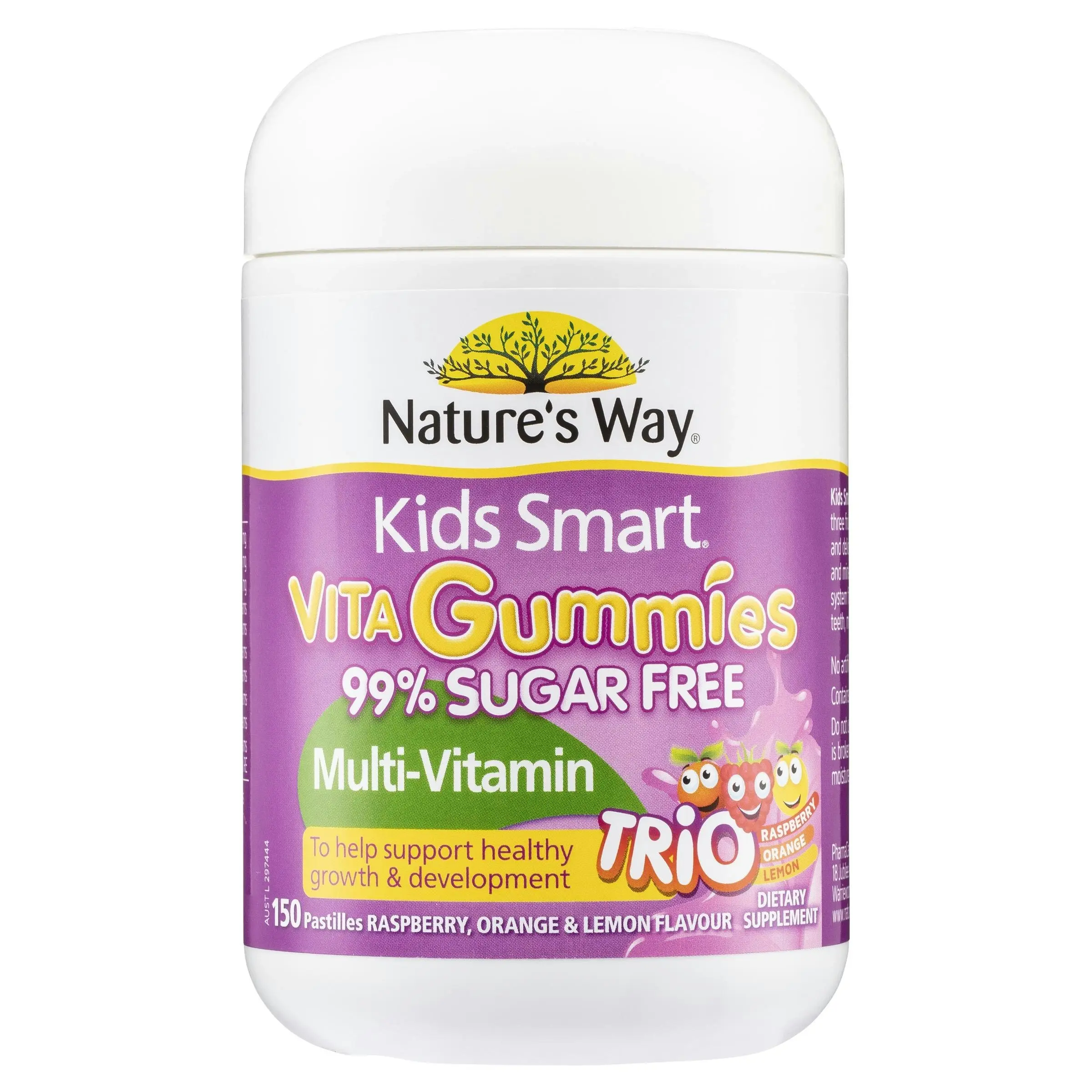 Nature's Way Kids Smart Vita Gummies Sugar Free Multi Trio 150