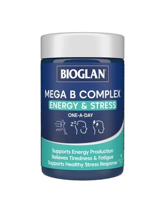 Bioglan Mega B Complex Energy & Stress 90 Tablets