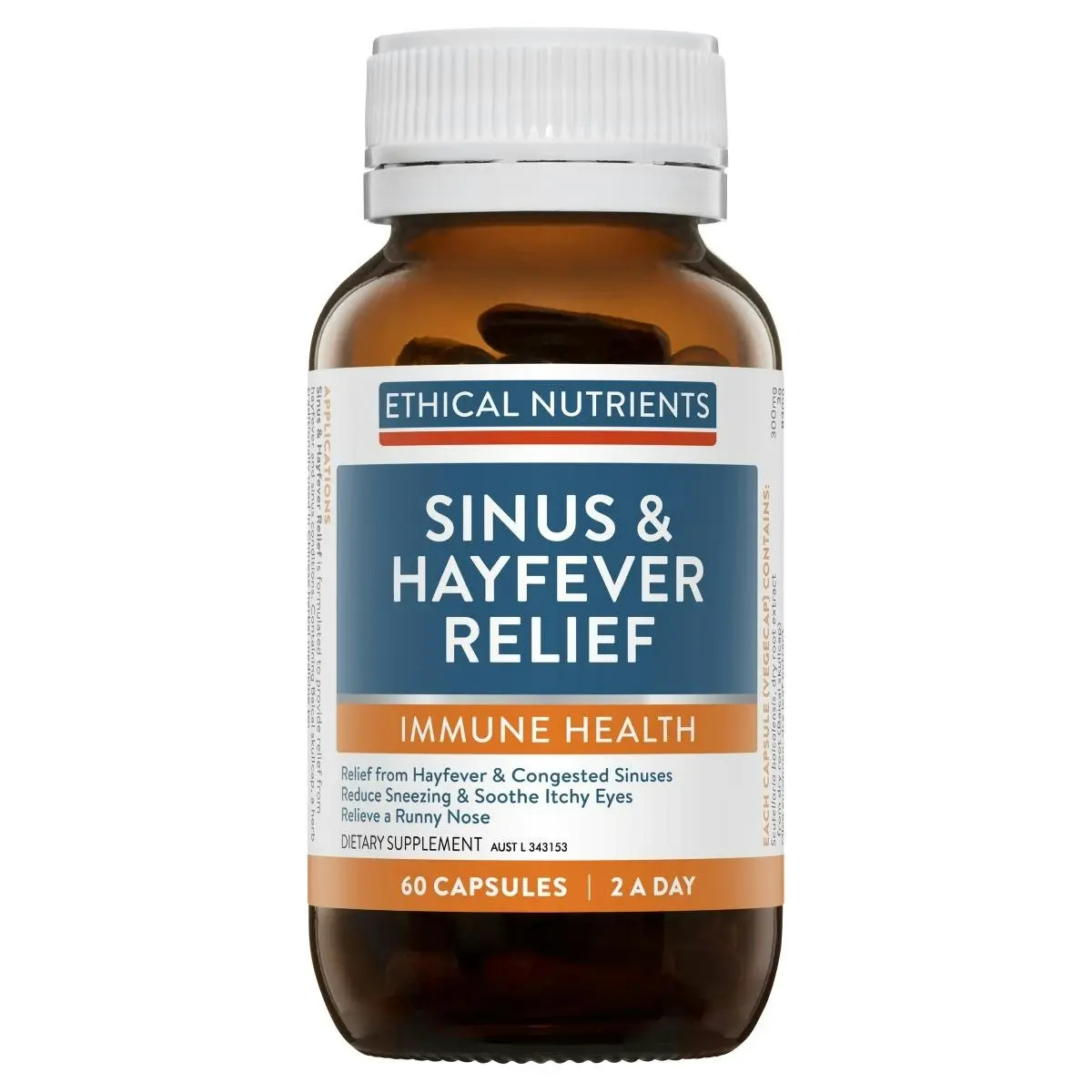 Ethical Nutrients Sinus & Hayfever Relief 60 Capsules